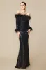 Elegant Sequin Feather Mermaid Dress sold by BABEYOND