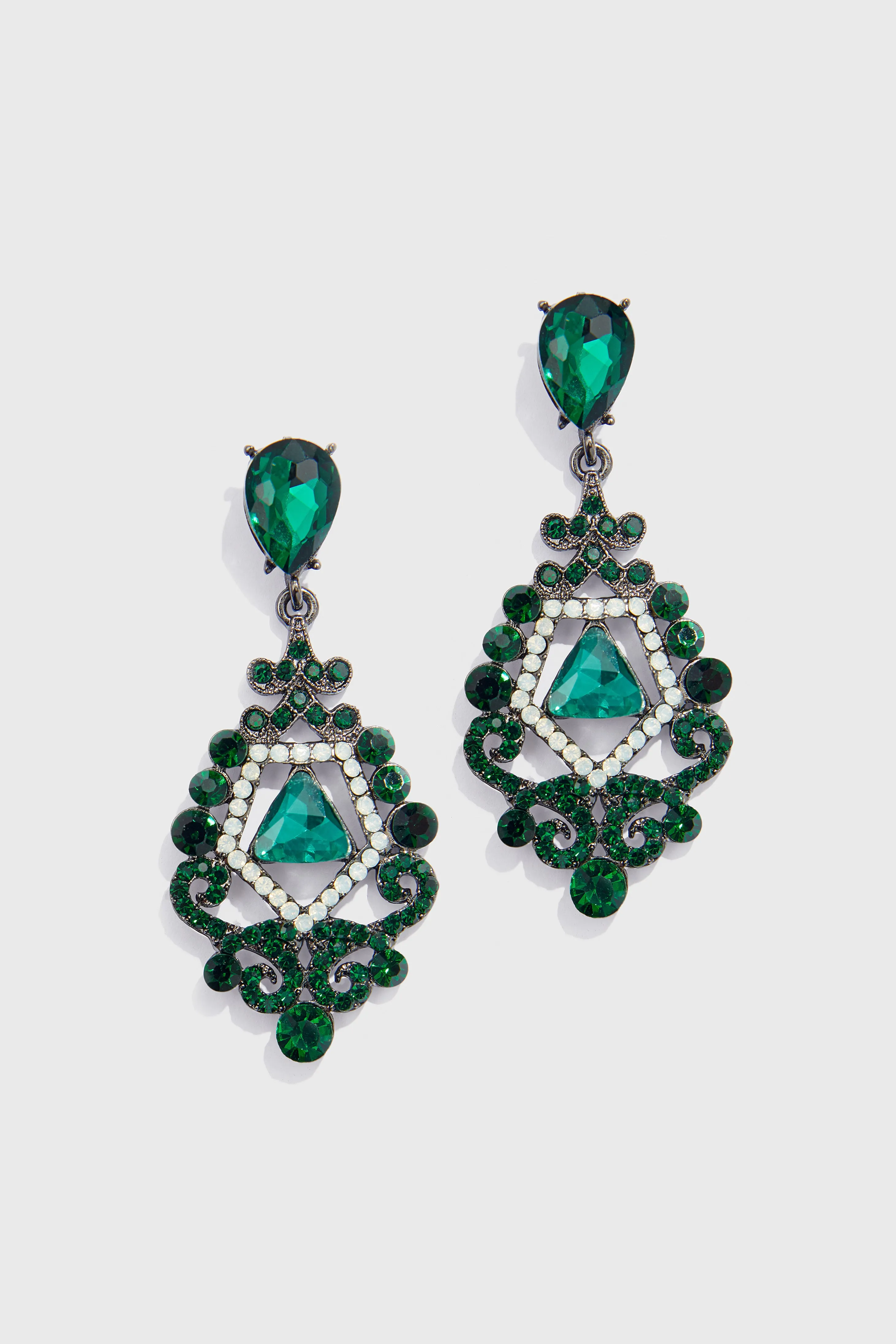Vintage Baroque Diamond Cutout Earrings sold by BABEYOND