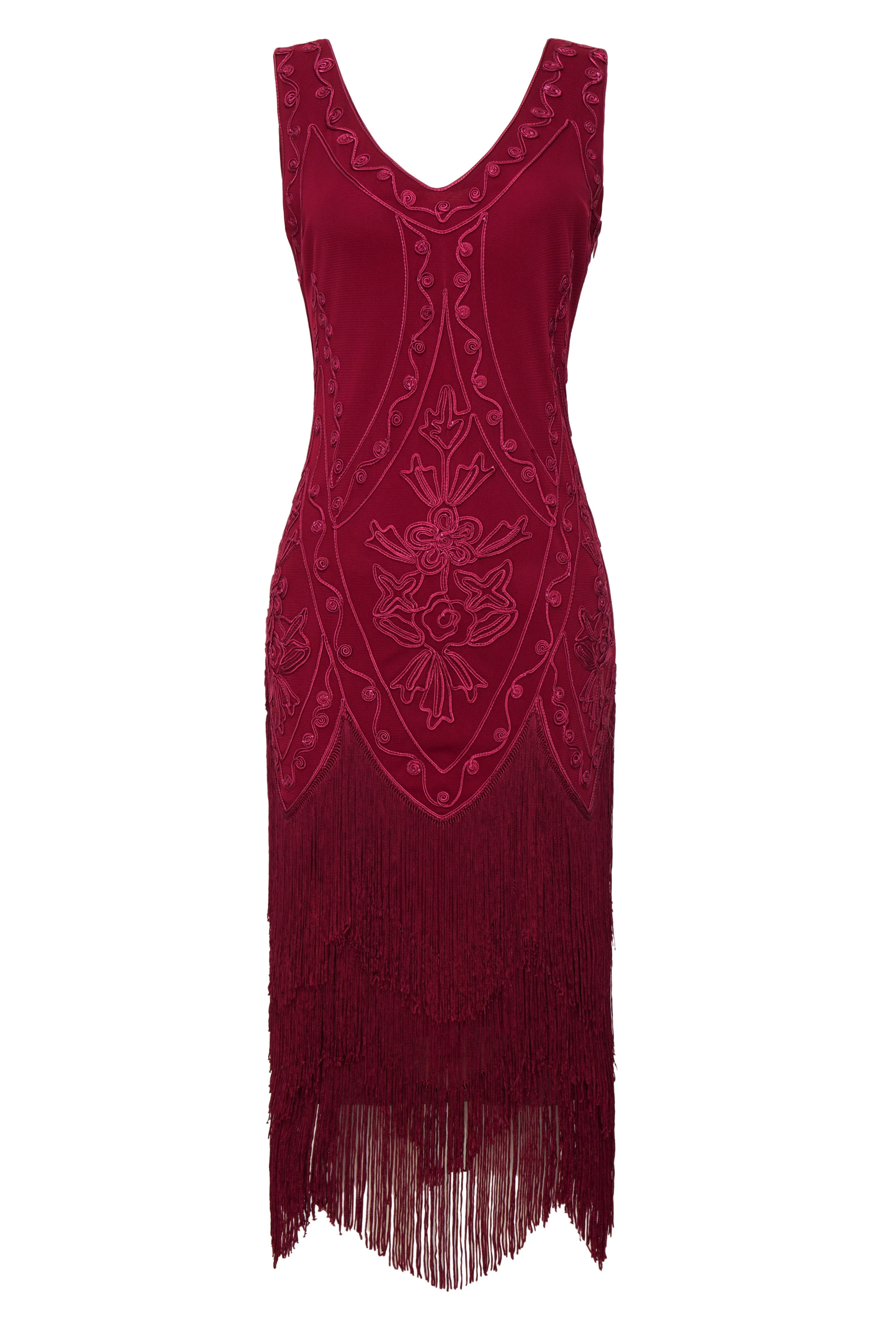 1920s Embroidery Retro Flapper Dress sold by BABEYOND product image thumbnail 4