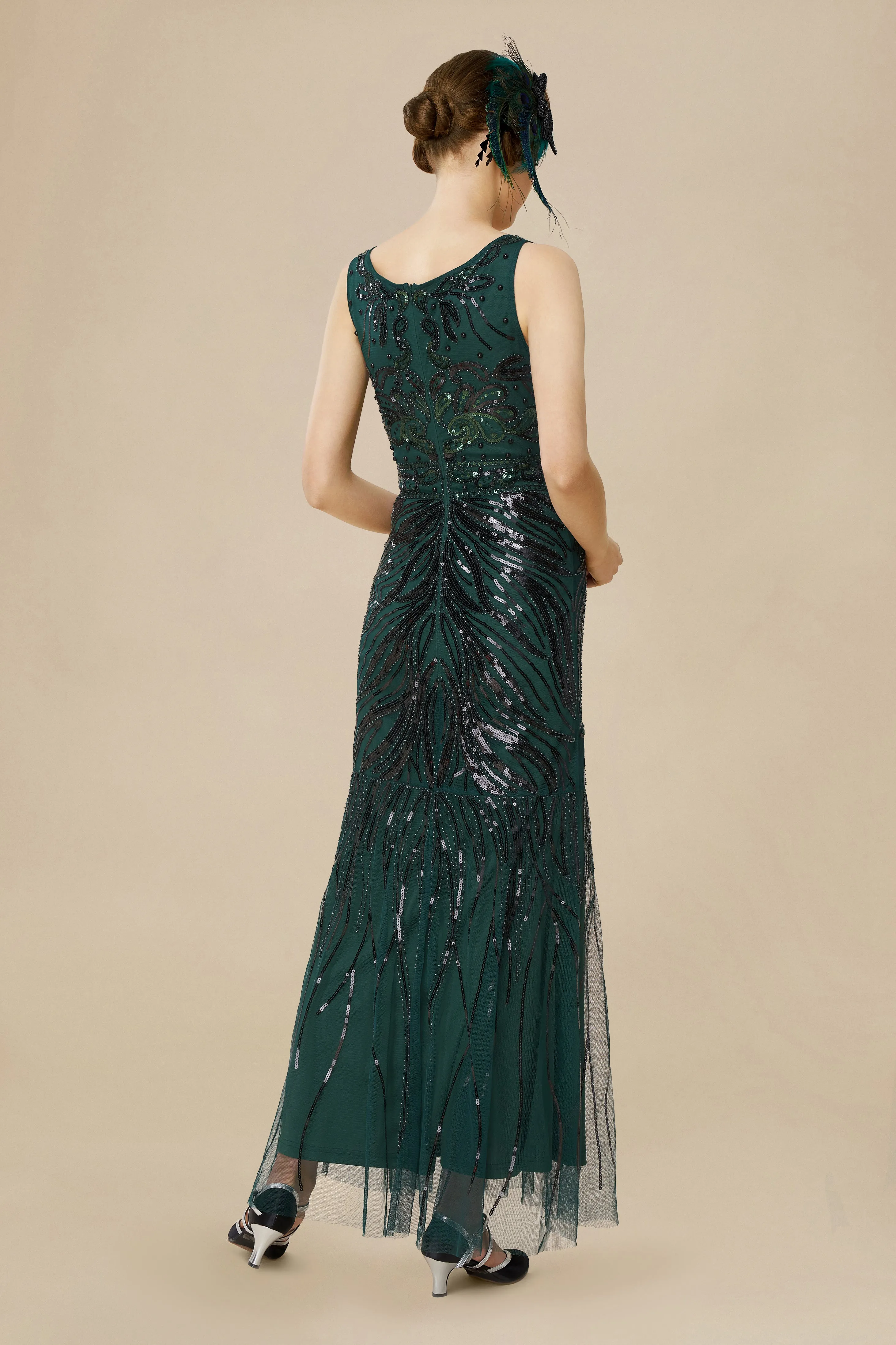 Bodycon Tulle Maxi Cocktail Prom Dress sold by BABEYOND product image thumbnail 2