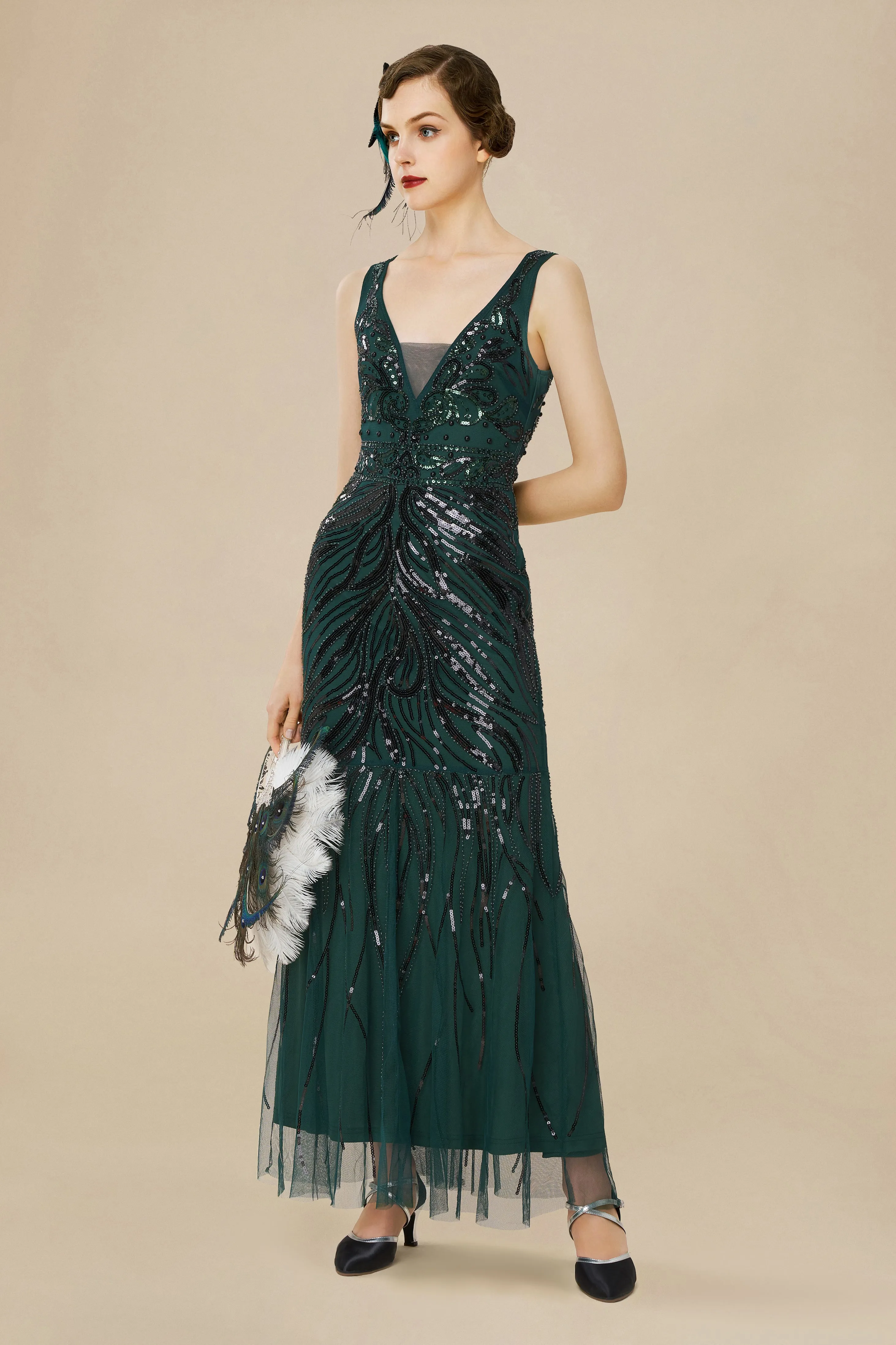 Bodycon Tulle Maxi Cocktail Prom Dress sold by BABEYOND product image thumbnail 3