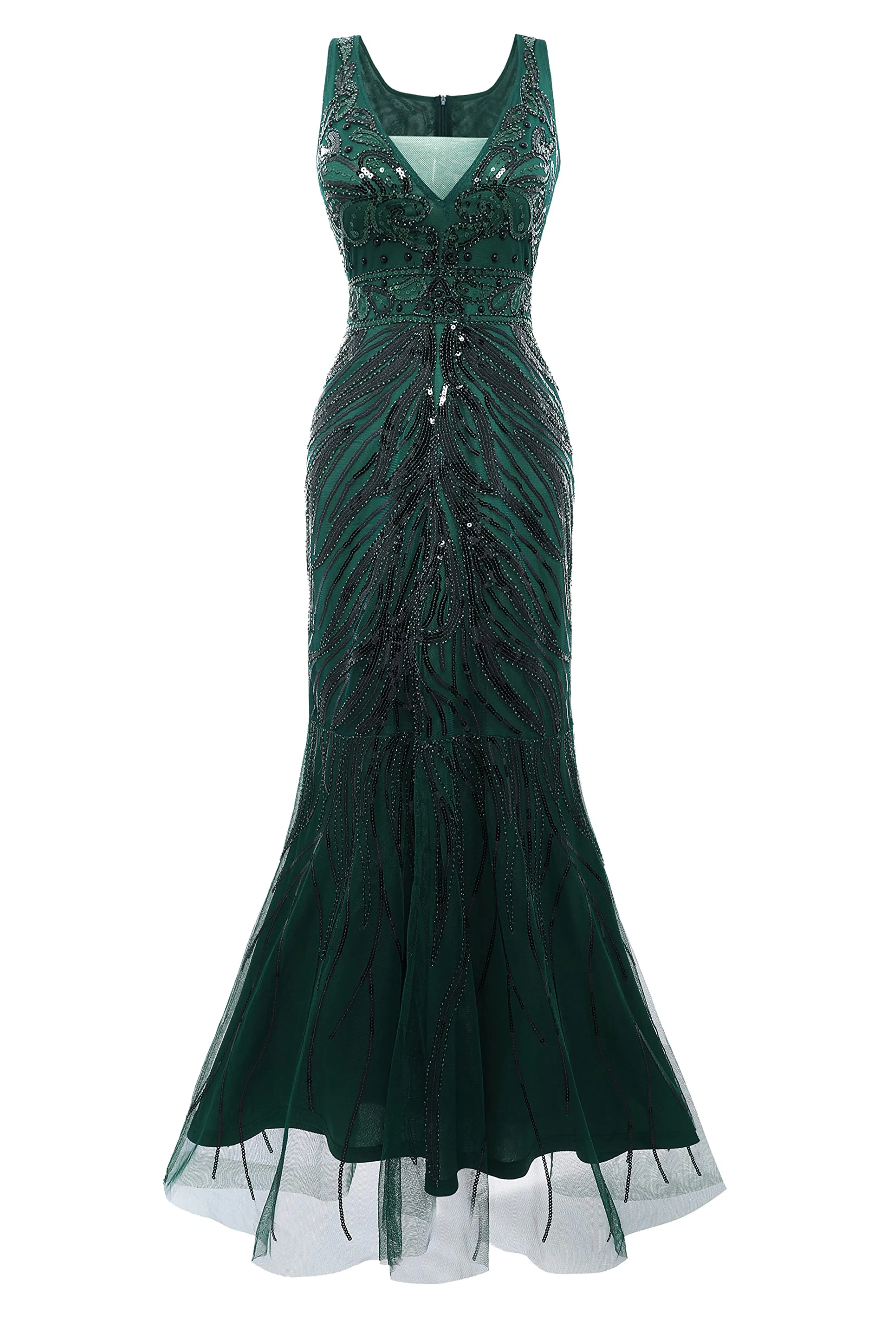 Bodycon Tulle Maxi Cocktail Prom Dress sold by BABEYOND product image thumbnail 5