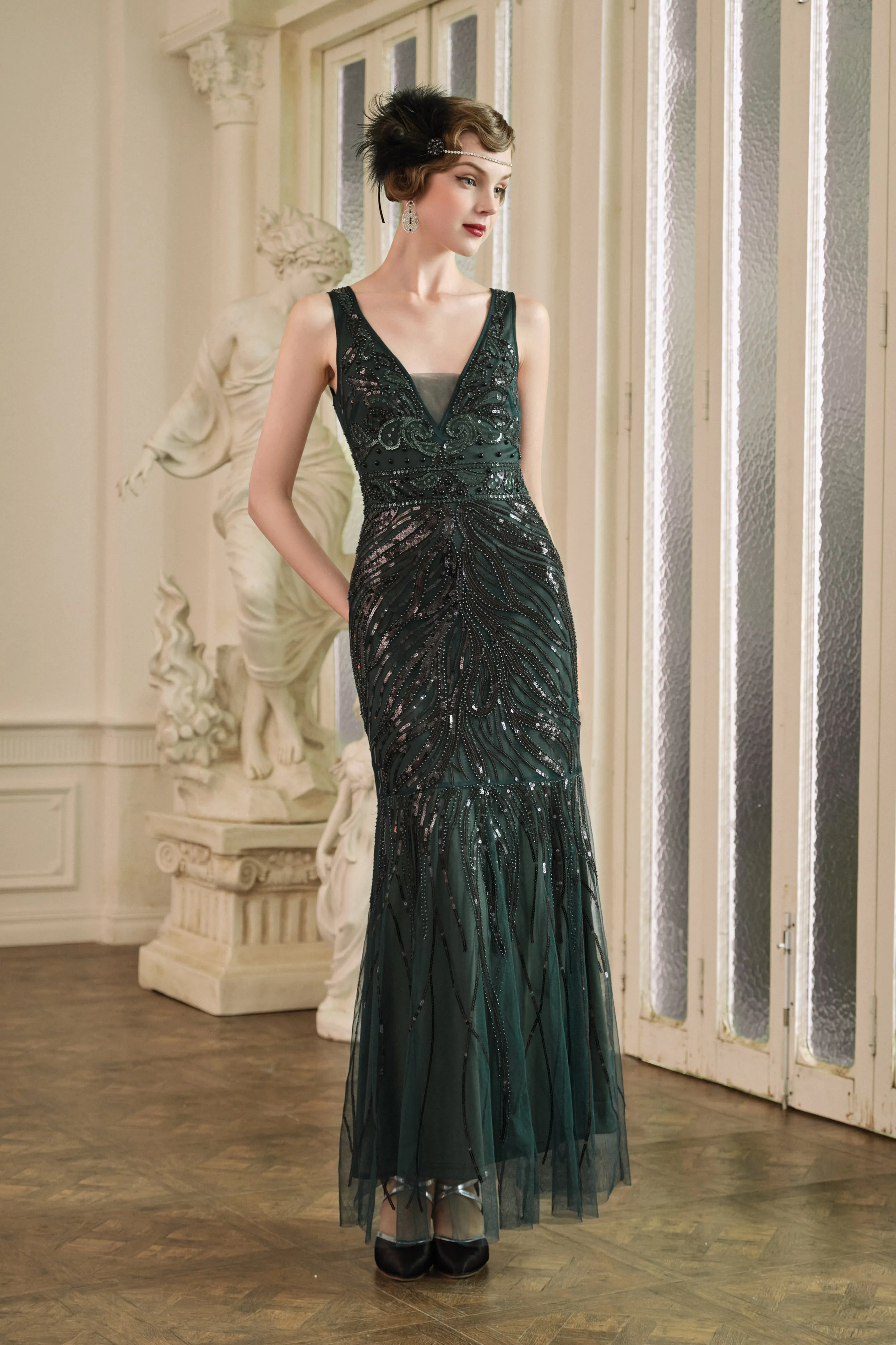 Bodycon Tulle Maxi Cocktail Prom Dress sold by BABEYOND product image thumbnail 4