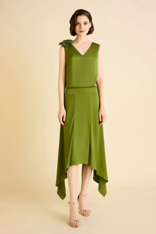 Elegant Handcrafted Floral Cocktail Dress sold by BABEYOND
