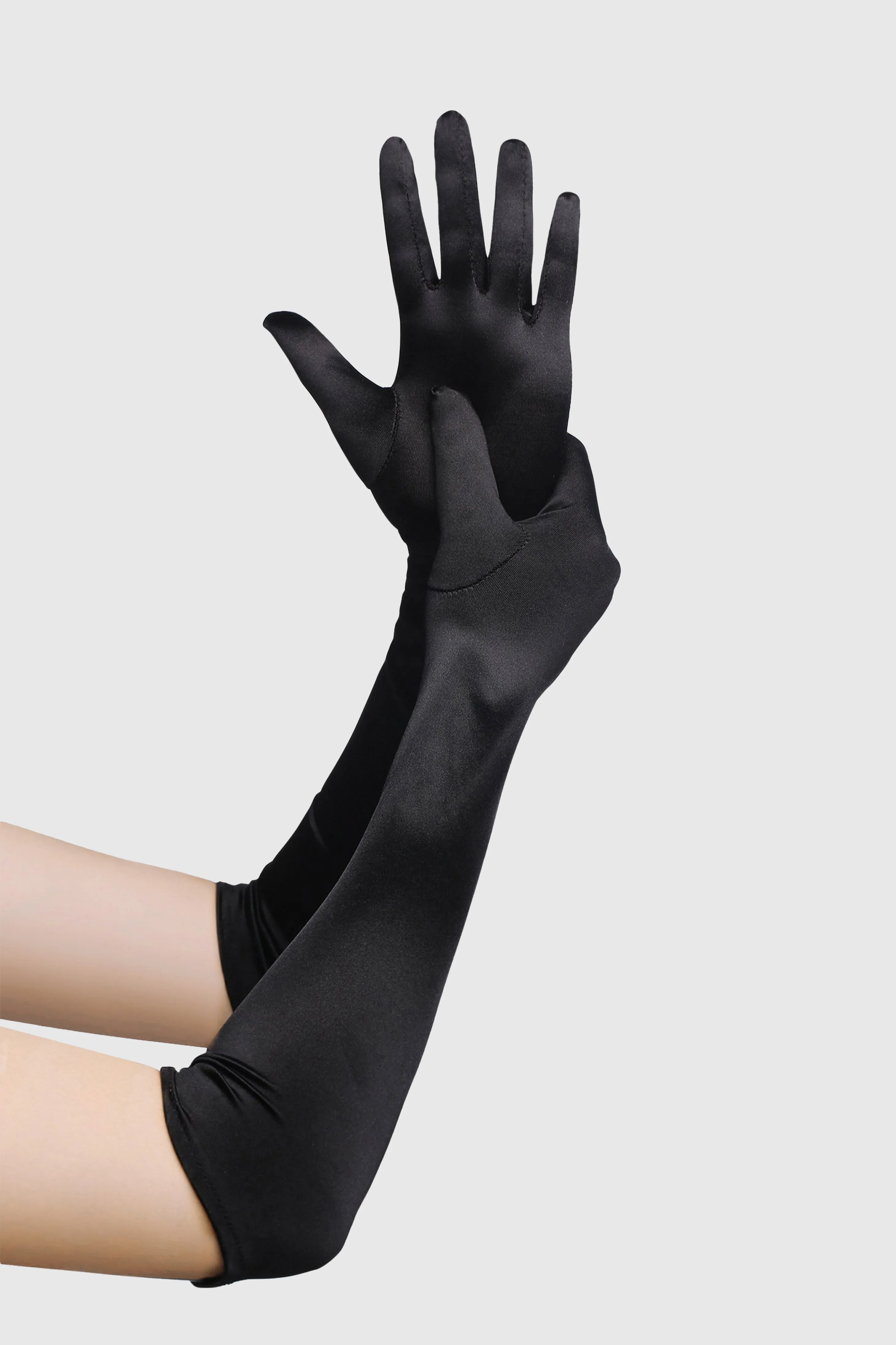 21.6" Long Satin Stretchy Flapper Gloves sold by BABEYOND product image thumbnail 3