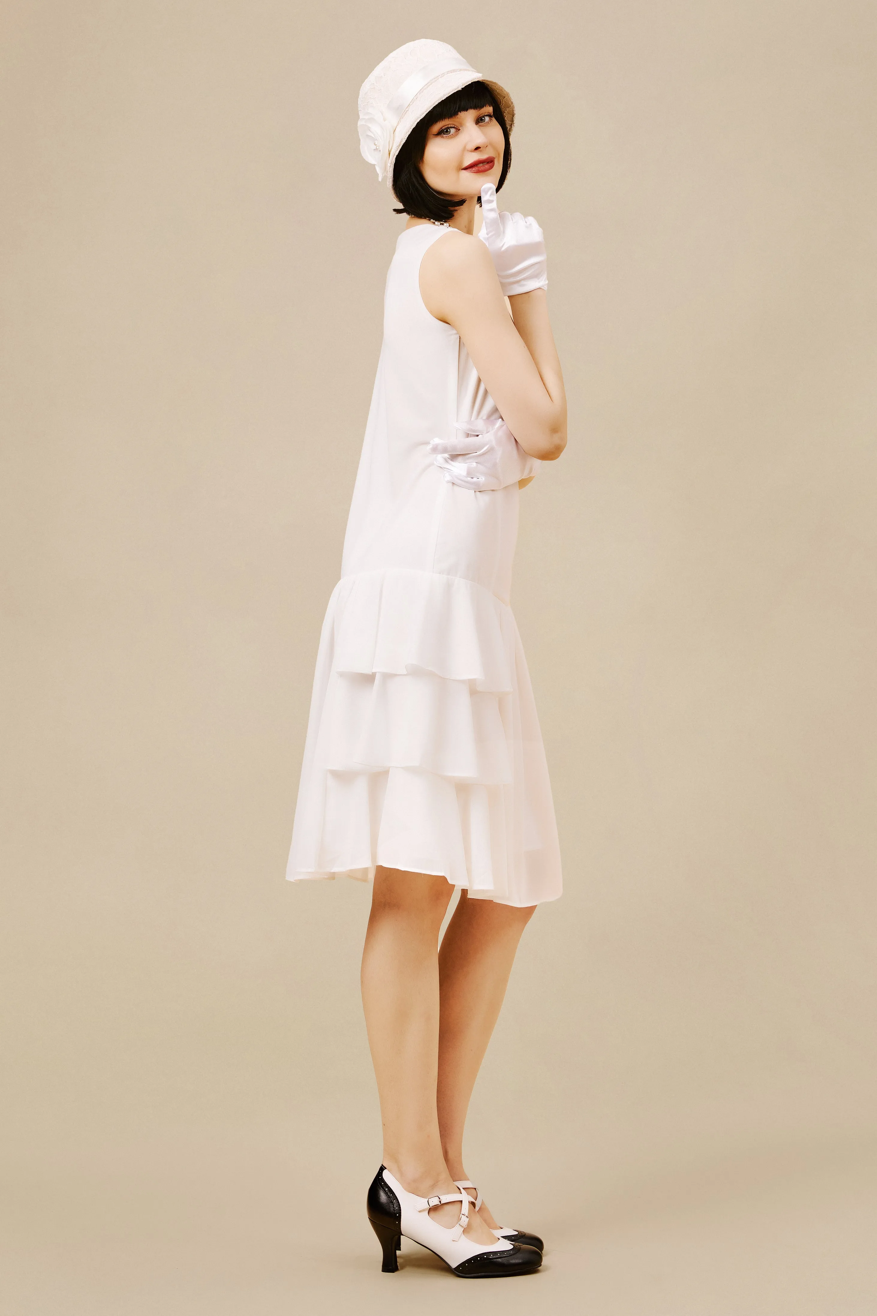 Cascading Tiered Sleeveless Casual Dress sold by BABEYOND product image thumbnail 3