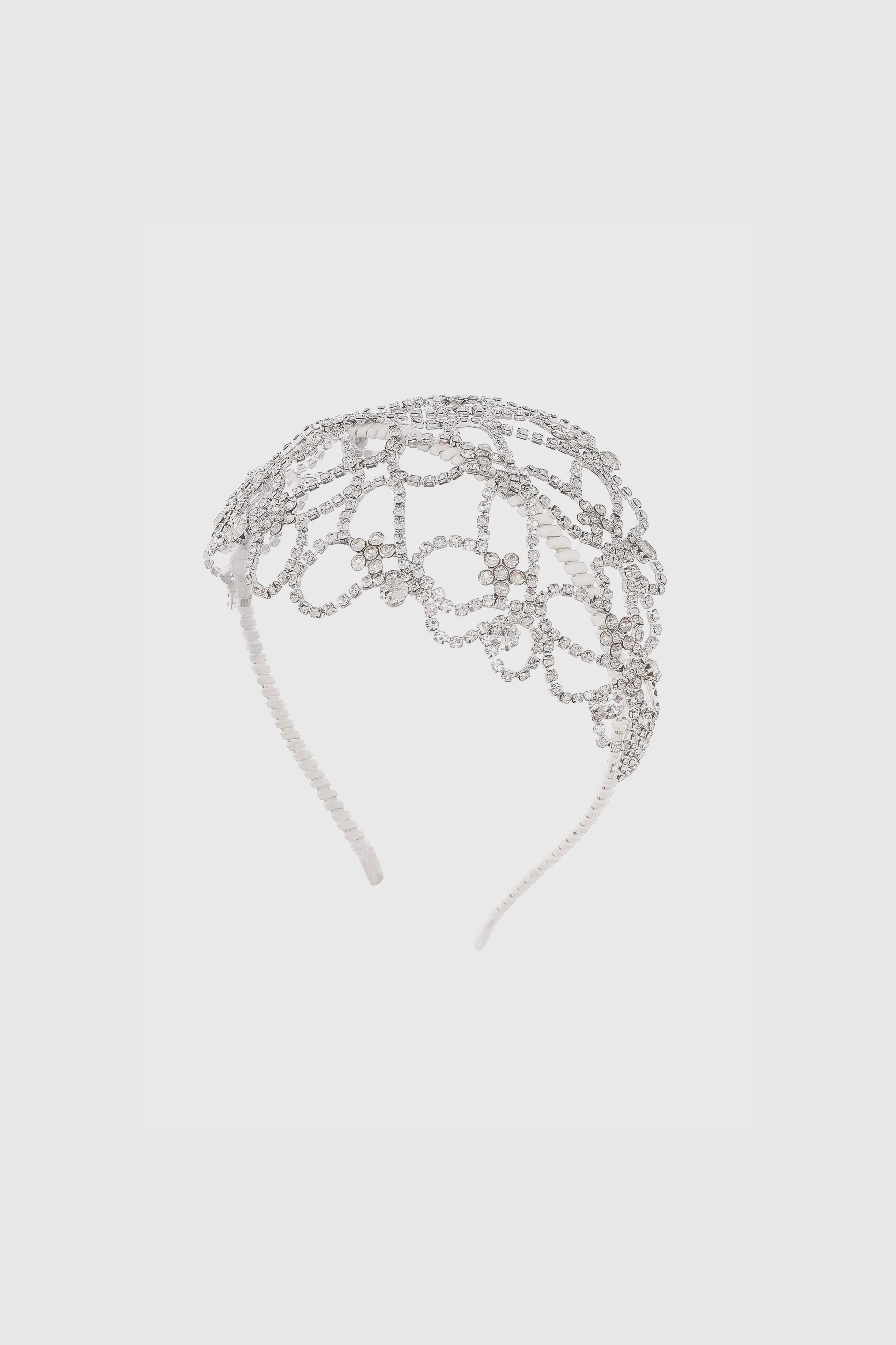 Elegant Floral Rhinestone Headband sold by BABEYOND
