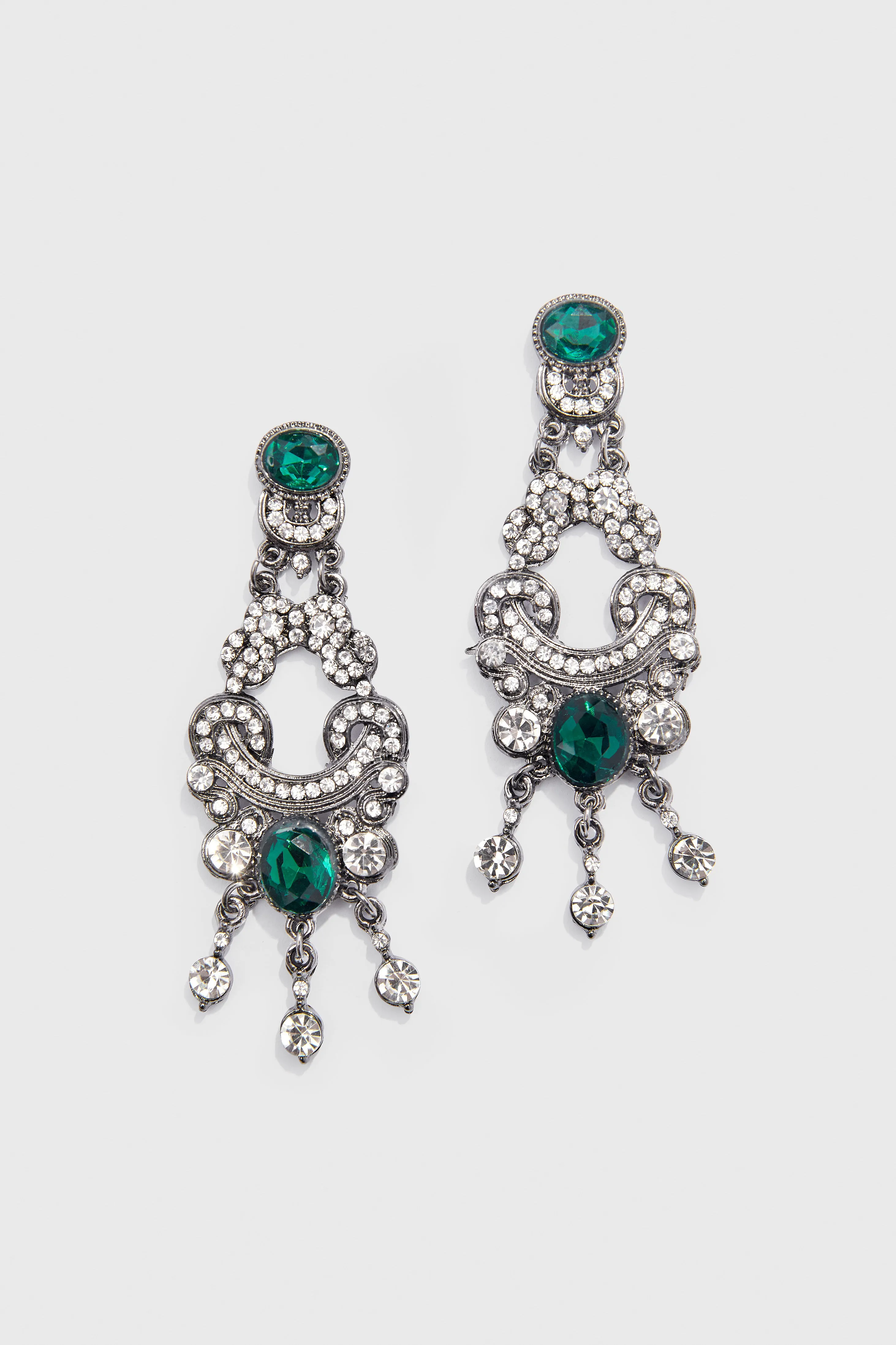Art Deco Baroque Crystal Dangle Earrings sold by BABEYOND