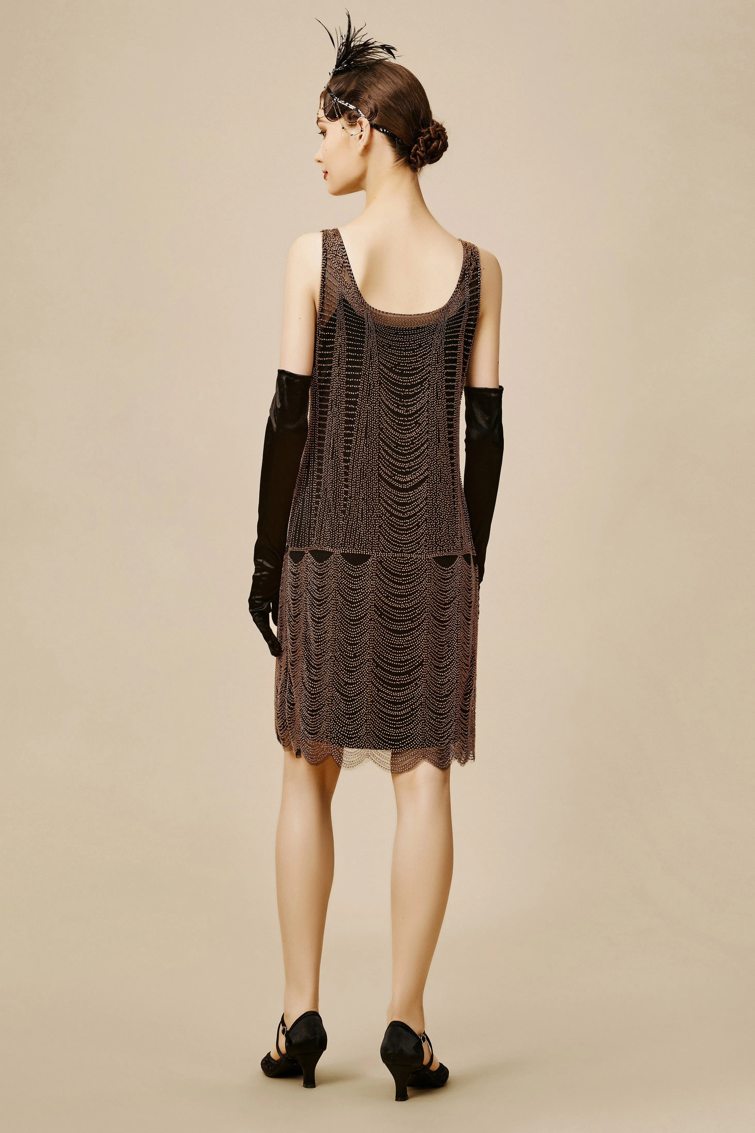 Decadent Draped Flapper Plus Size Dress sold by BABEYOND product image thumbnail 2