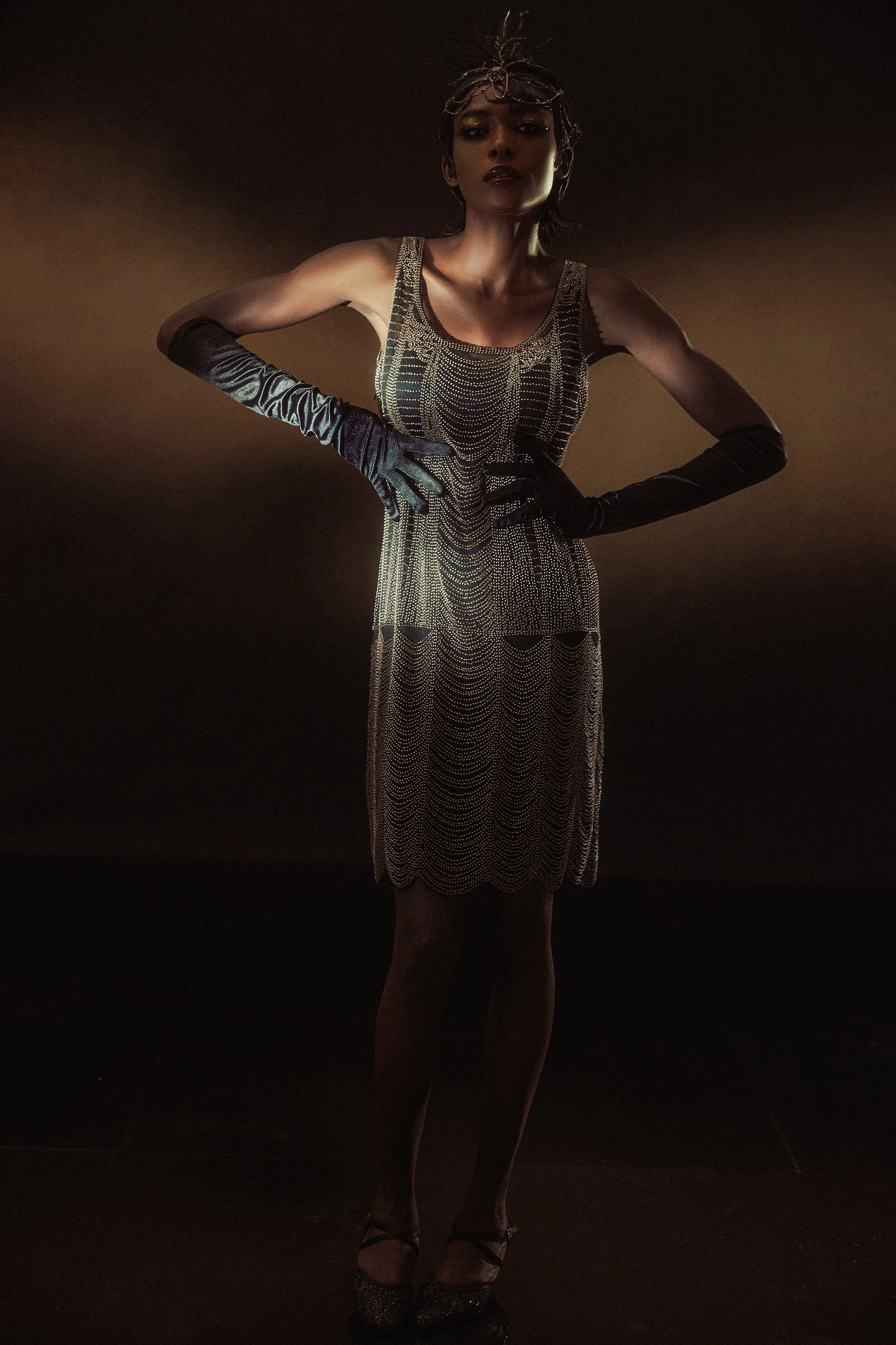 Decadent Draped Flapper Plus Size Dress sold by BABEYOND product image thumbnail 5