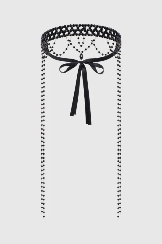 Roaring 20s Beaded Fringe Headband sold by BABEYOND