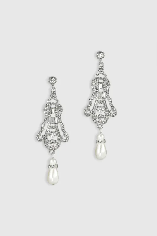 Art Deco Vintage Crystal Earrings sold by BABEYOND
