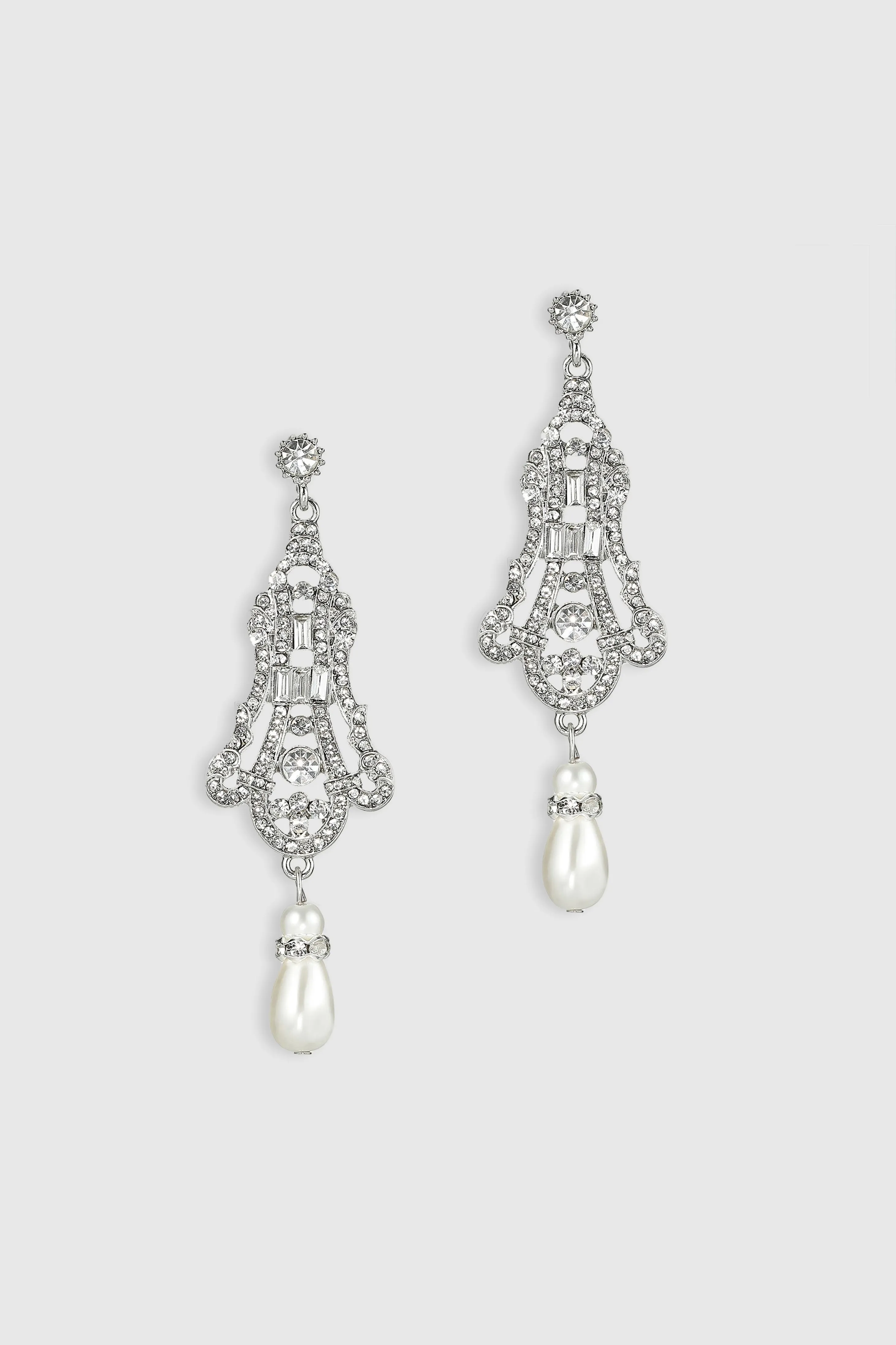 Art Deco Vintage Crystal Earrings sold by BABEYOND