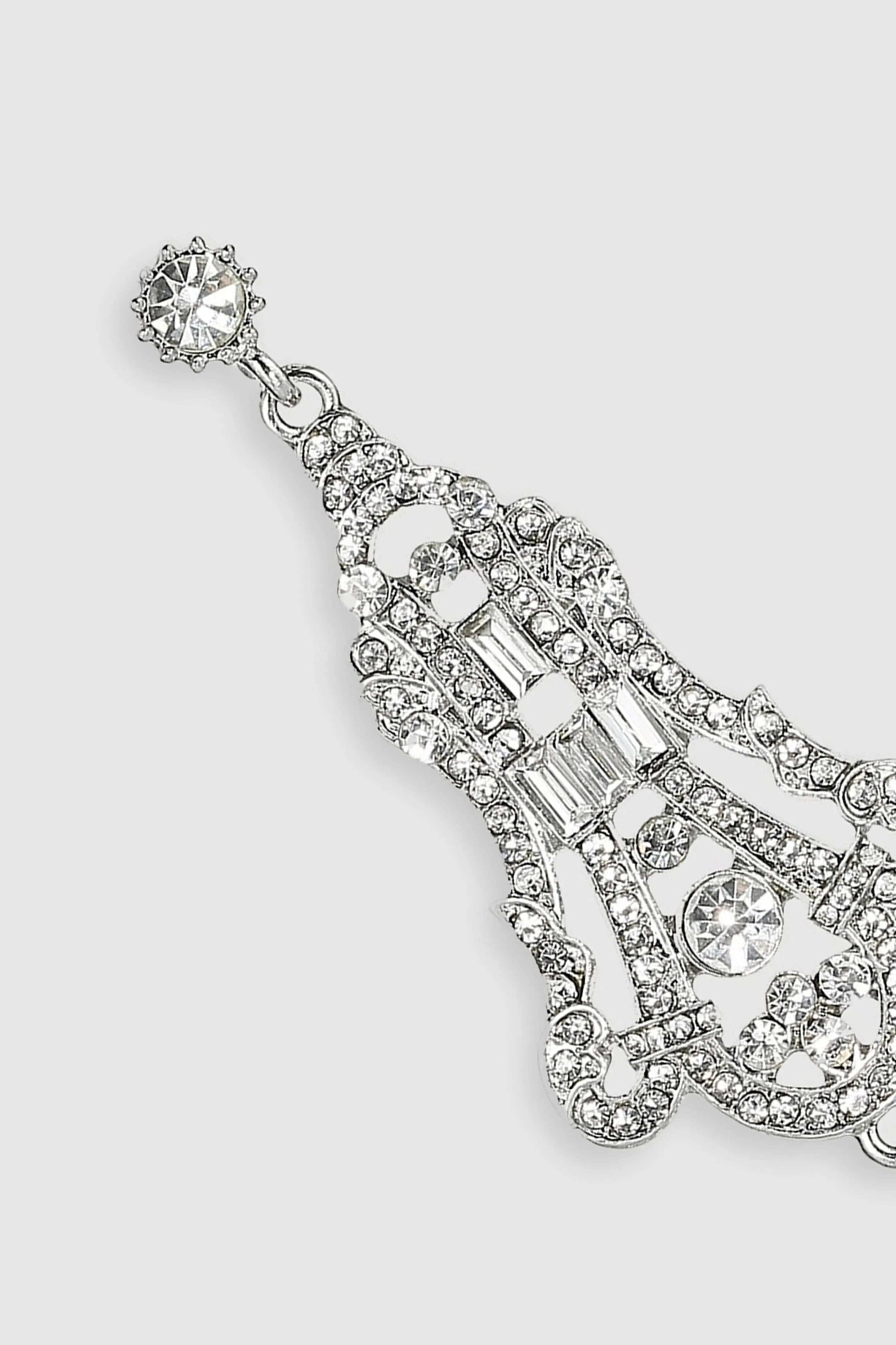 Art Deco Vintage Crystal Earrings sold by BABEYOND product image thumbnail 2