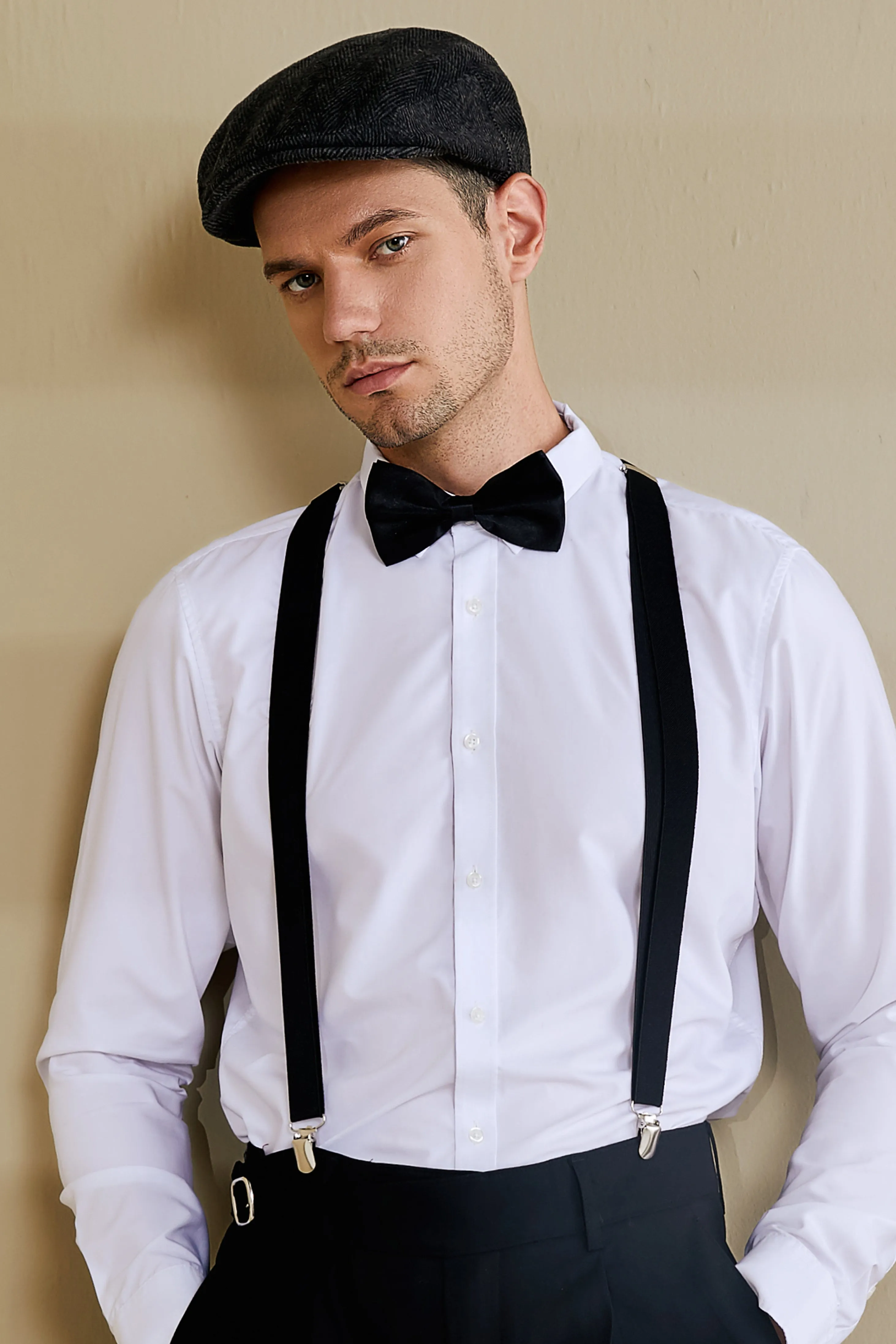 1920s Mens Gatsby Flapper Flat Cap sold by BABEYOND product image thumbnail 4