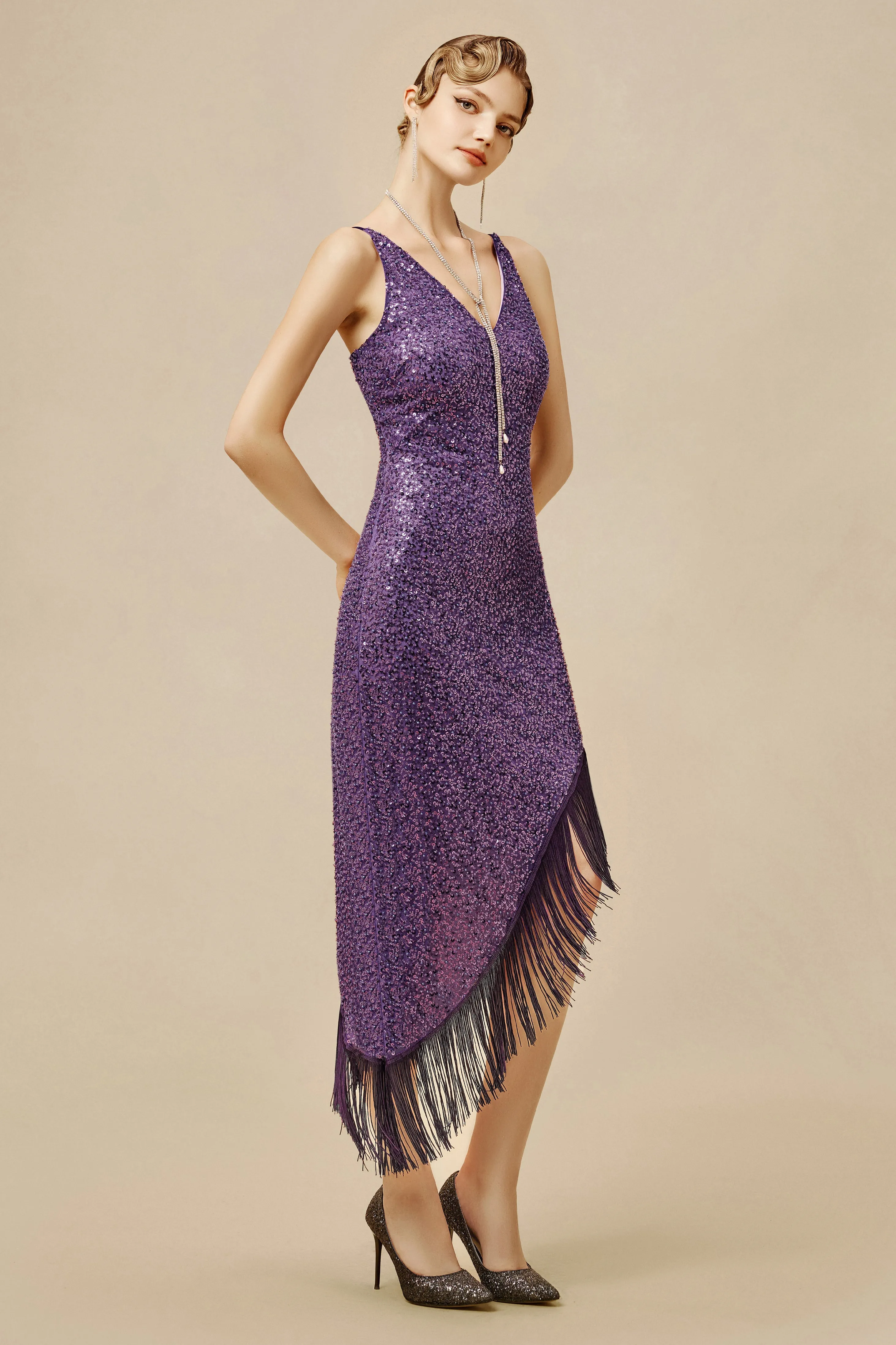 The Story of an Awakening Beading Fringe Evening Gown sold by BABEYOND product image thumbnail 3