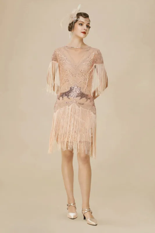 Flapper Fringed Sleeves Dress sold by BABEYOND