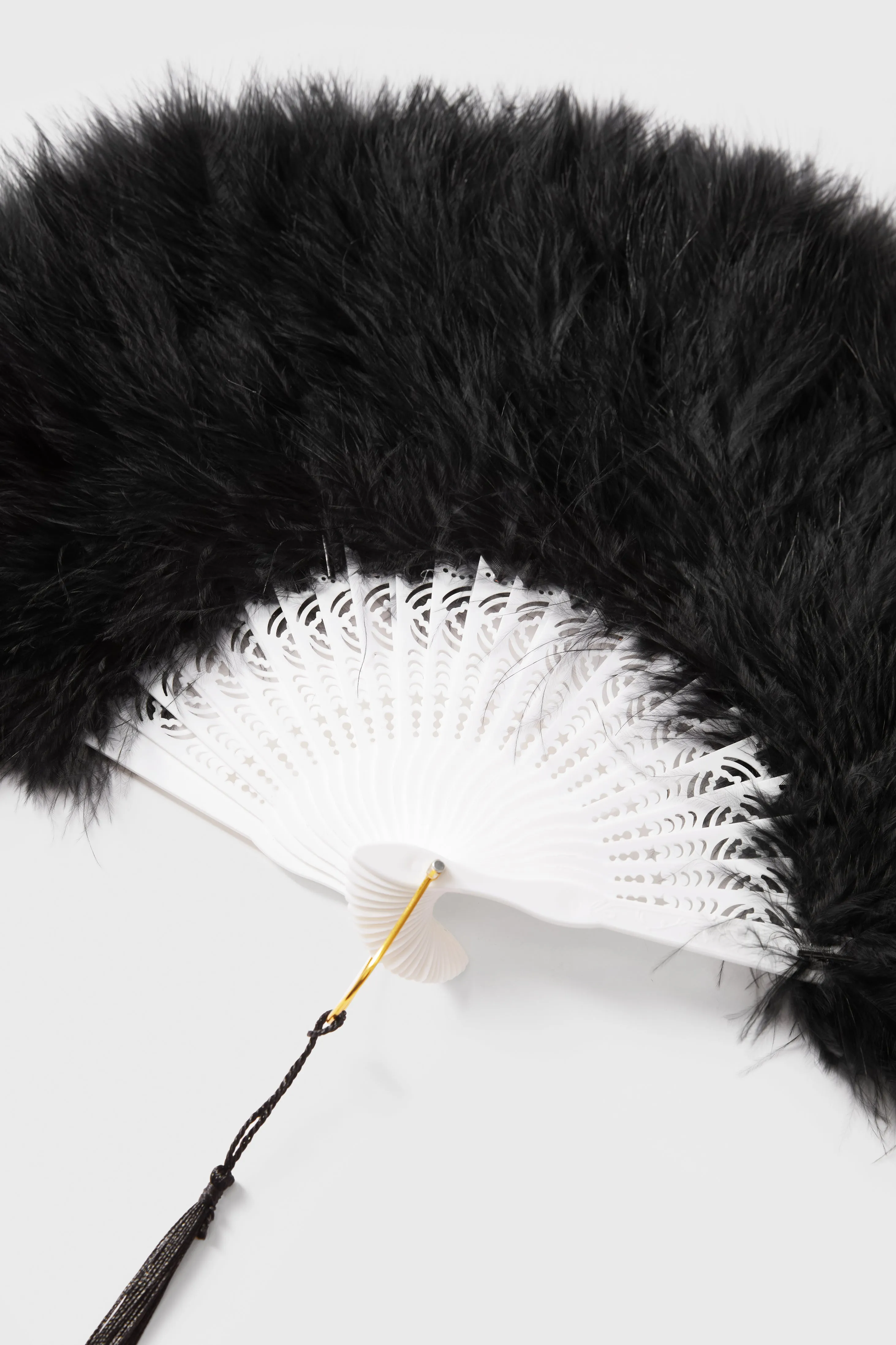Handheld Marabou Feather Flapper Fan sold by BABEYOND product image thumbnail 2