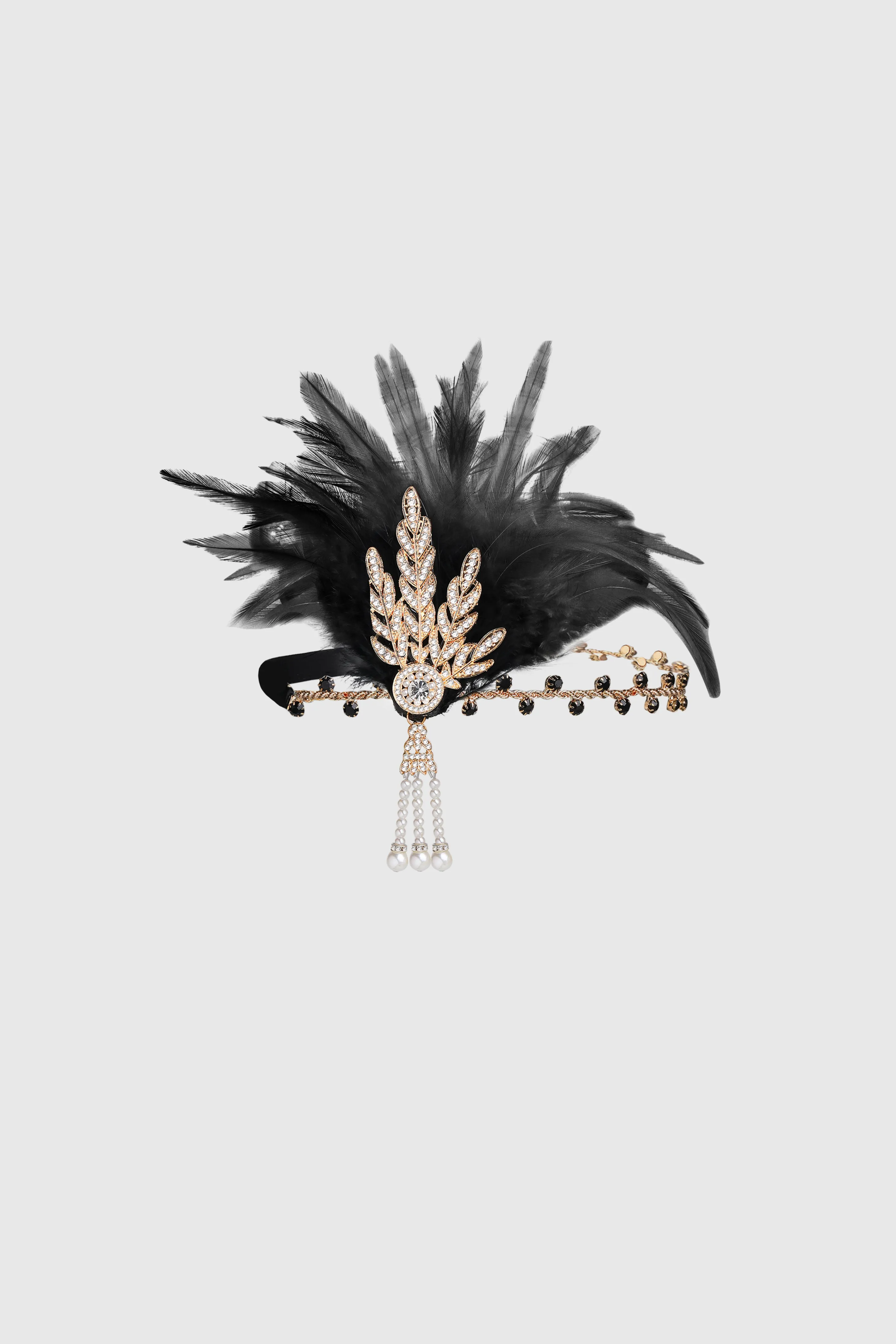 Retro Feather Gatsby Headband sold by BABEYOND