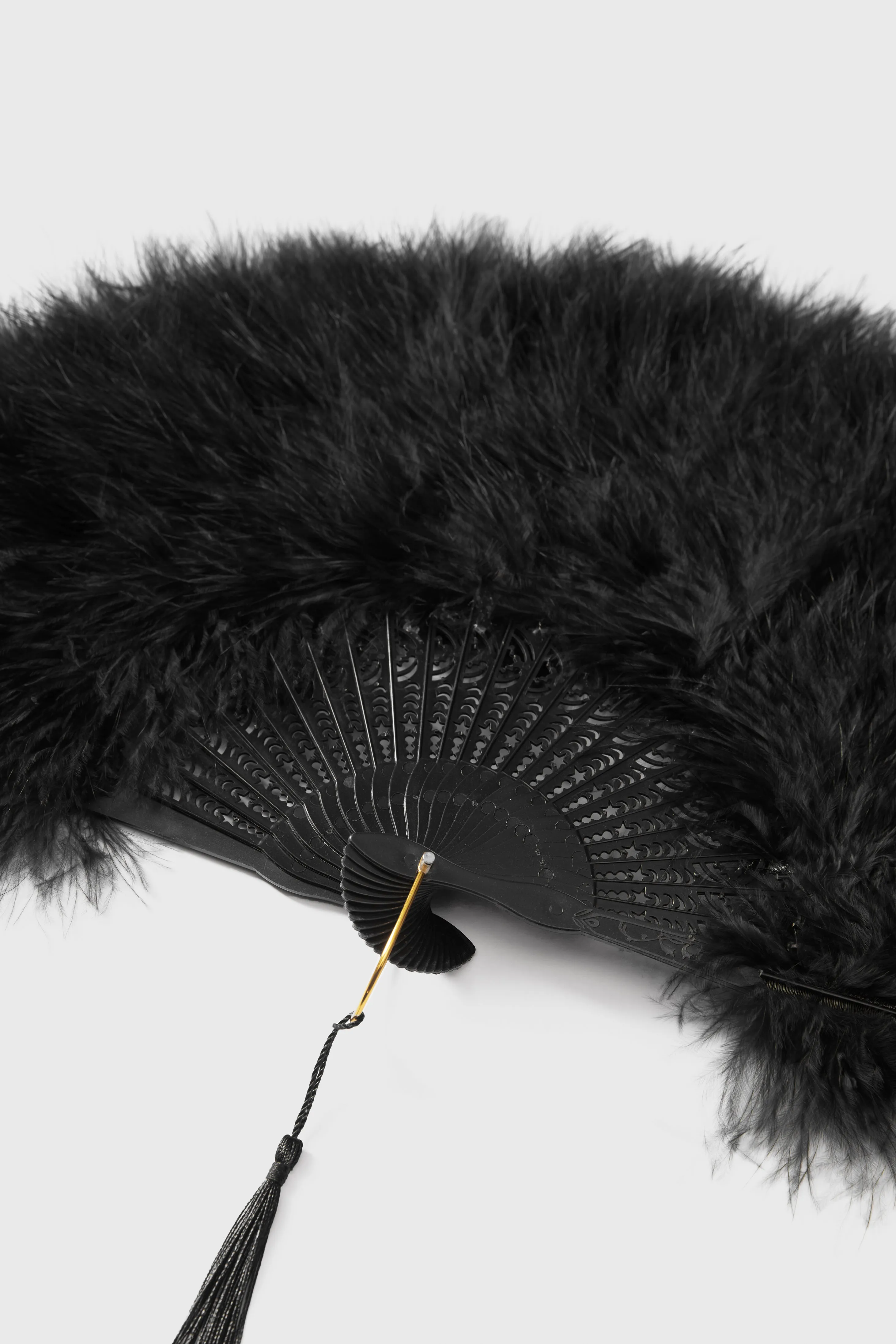Handheld Marabou Feather Vintage Fan sold by BABEYOND product image thumbnail 5
