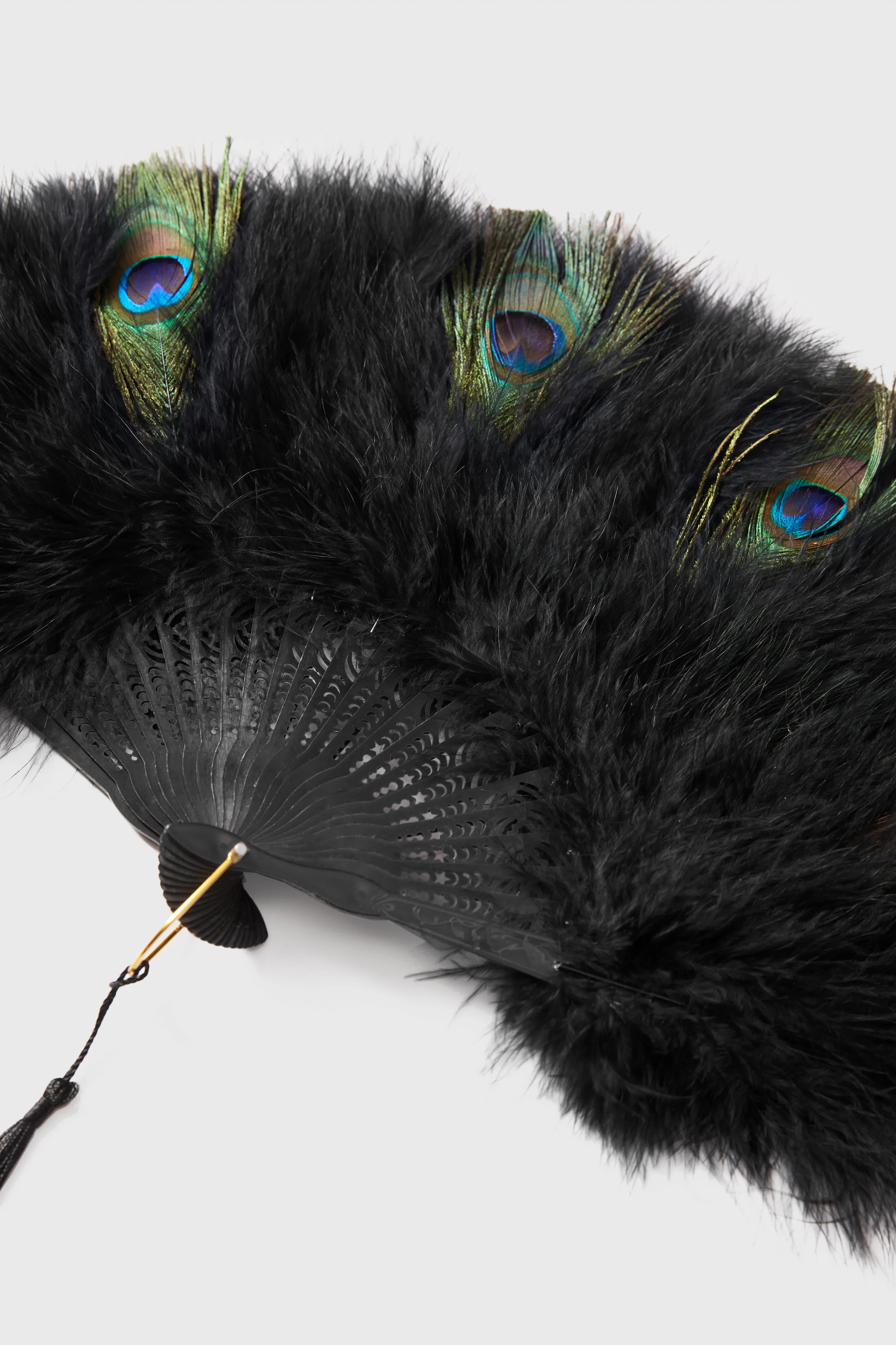 Handheld Marabou Feather Vintage Fan sold by BABEYOND product image thumbnail 2