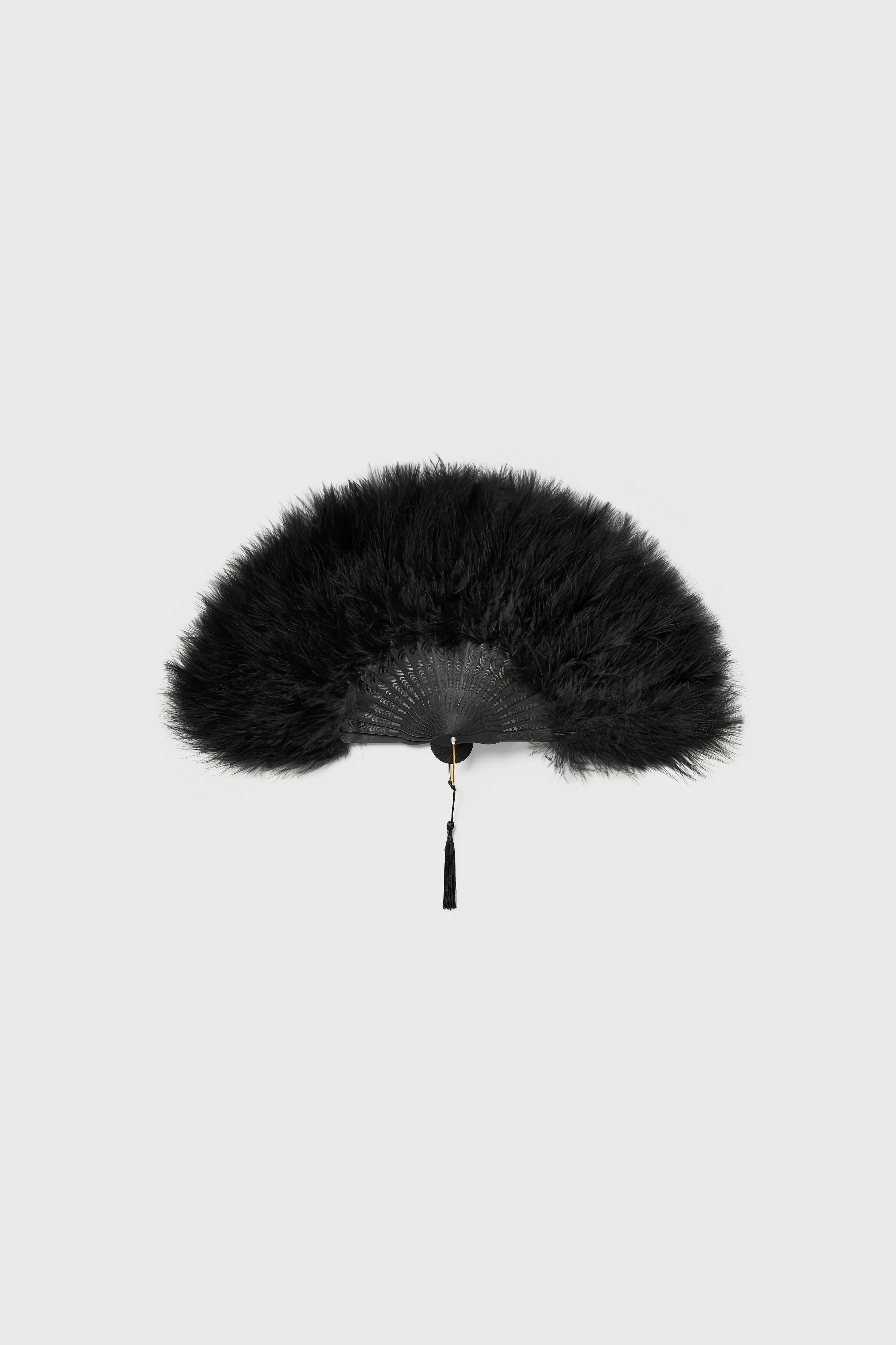Handheld Marabou Feather Vintage Fan sold by BABEYOND product image thumbnail 4
