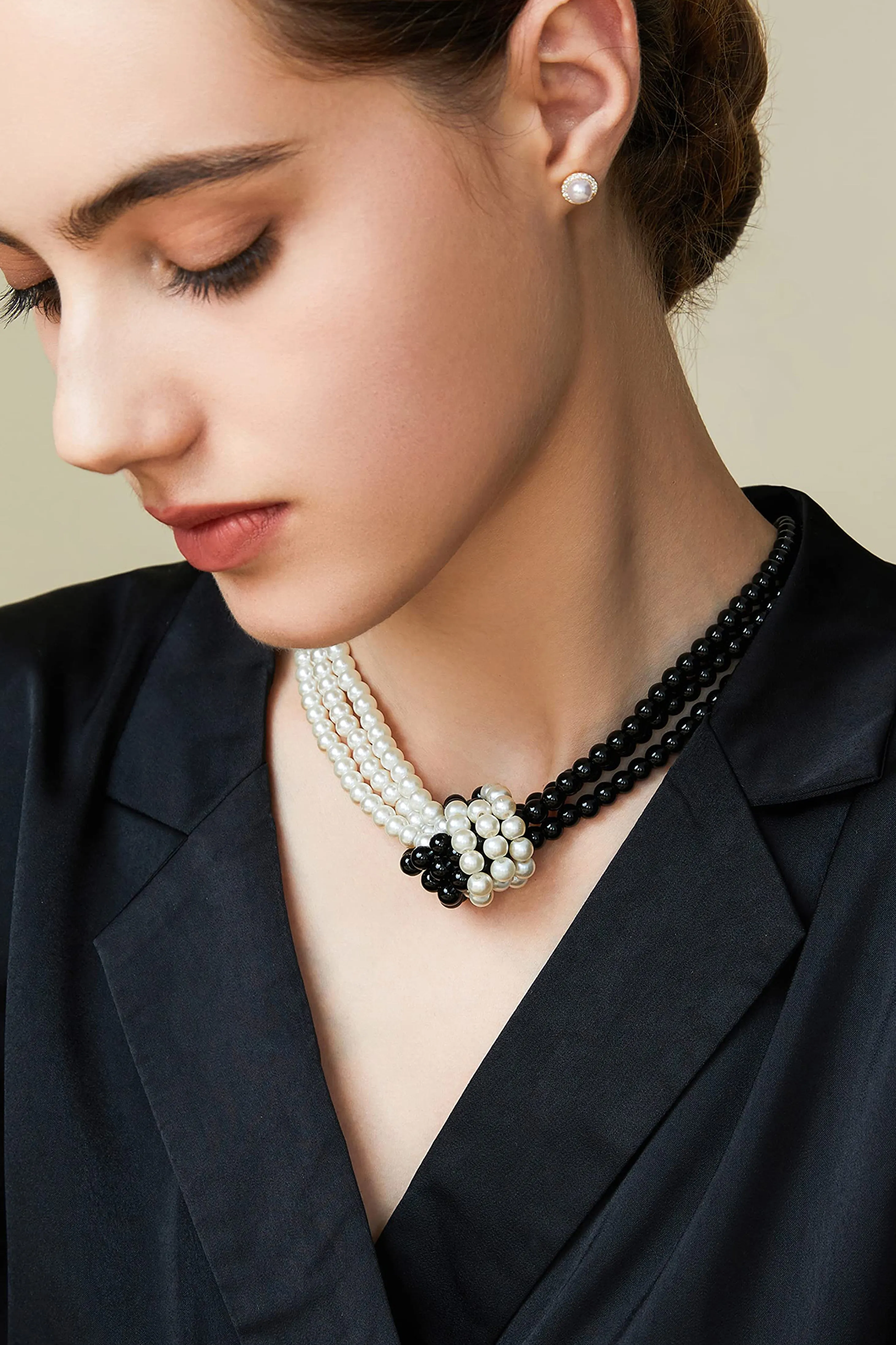 1920s Unique Gatsby Knotted Pearl Necklace sold by BABEYOND product image thumbnail 3