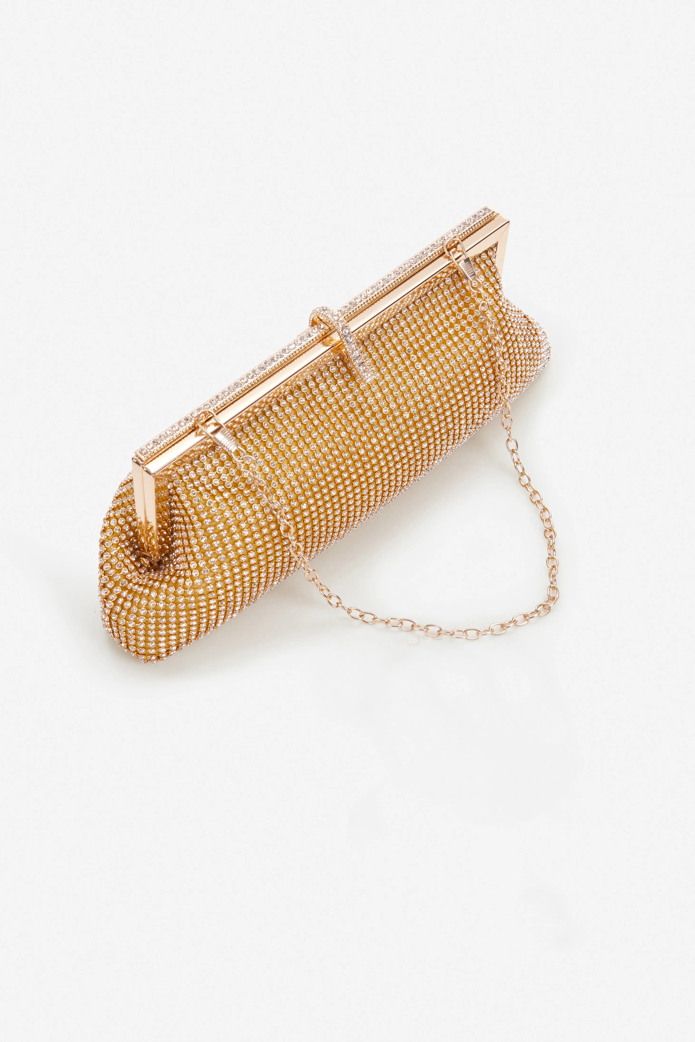 1920s Rhinestone Studded Chain Clutch sold by BABEYOND product image thumbnail 2