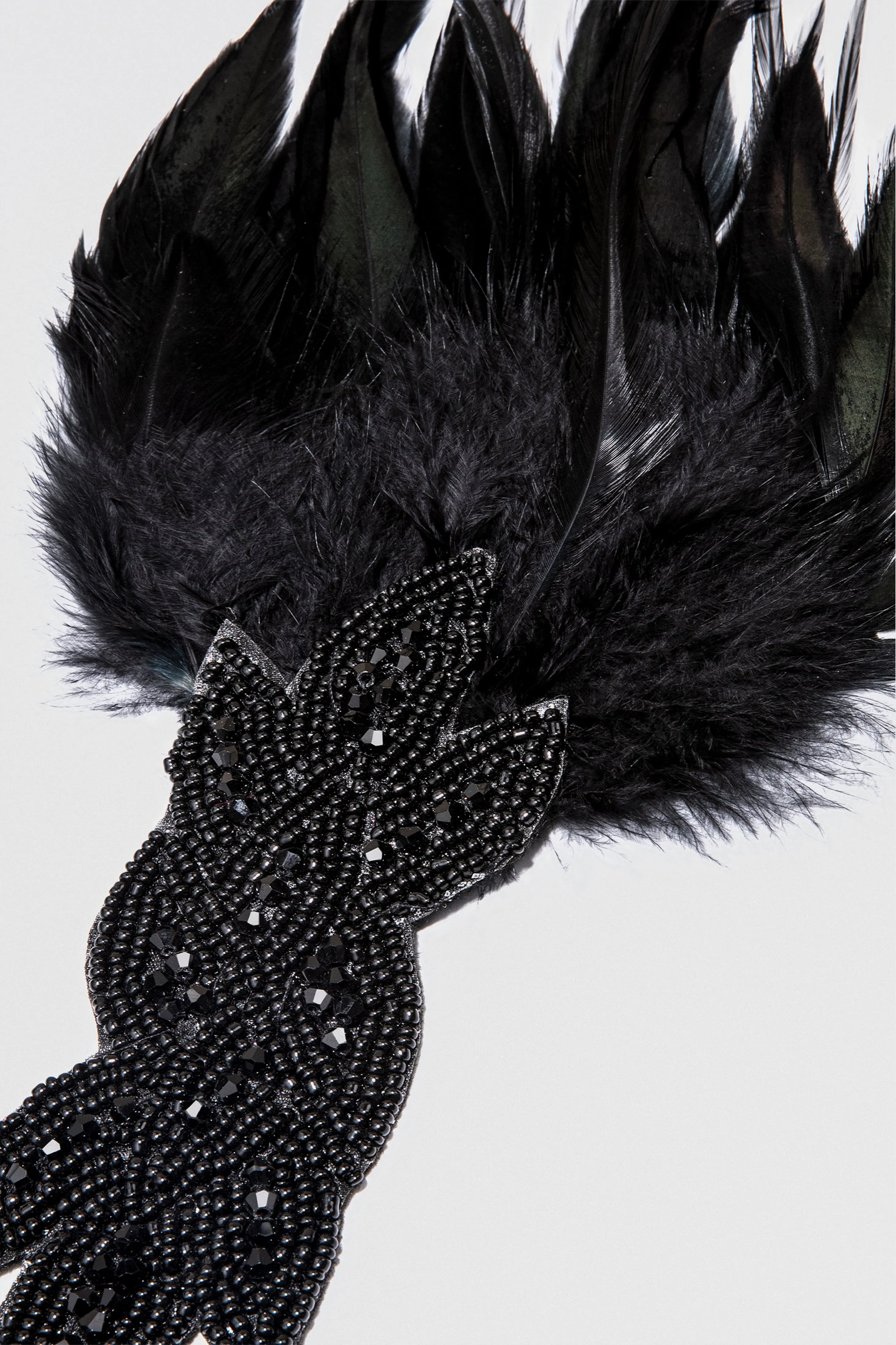 Feather Beaded Beads Headband sold by BABEYOND product image thumbnail 2