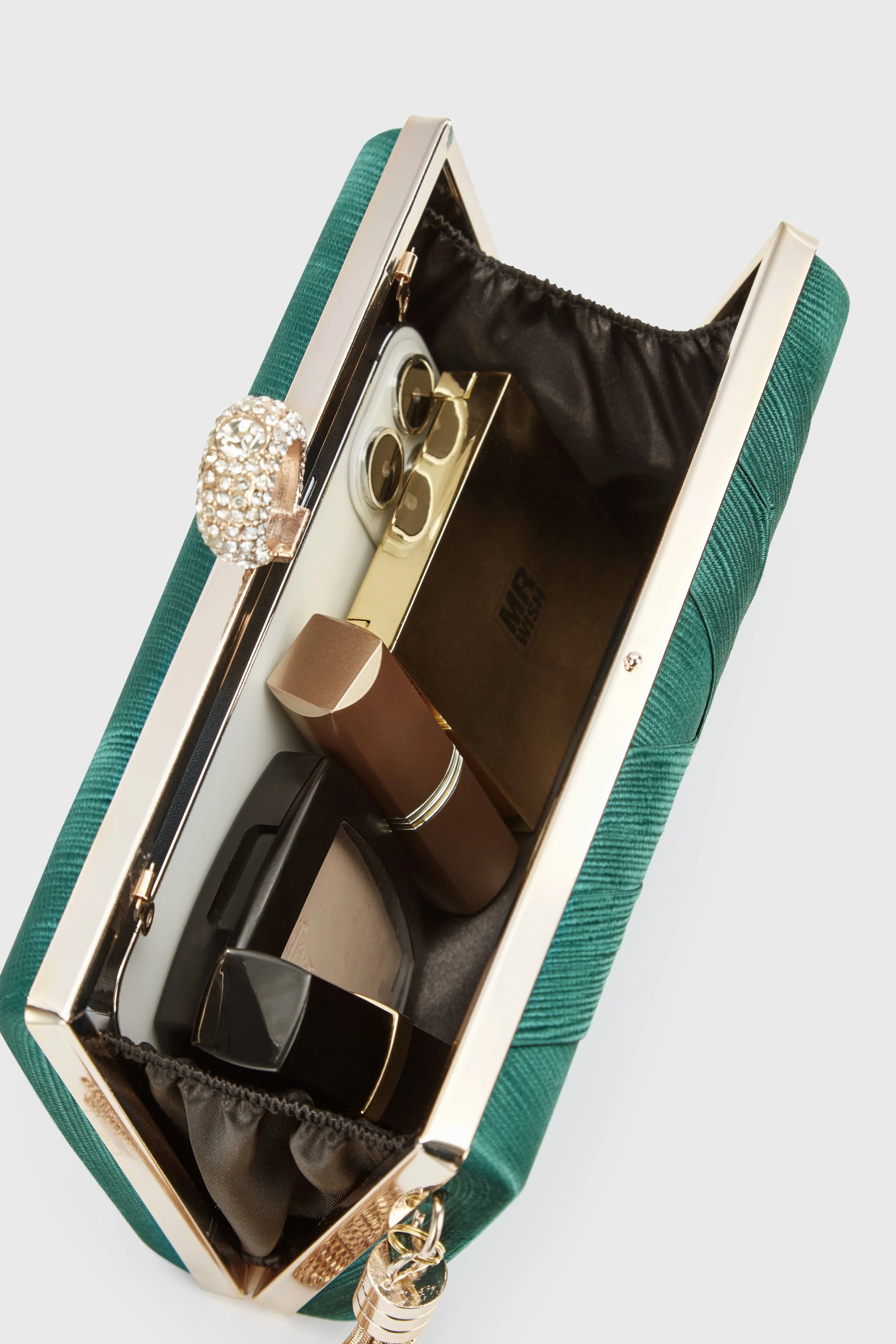 Vintage Tassel Pendant Rhinestones Clutch Purse sold by BABEYOND product image thumbnail 3