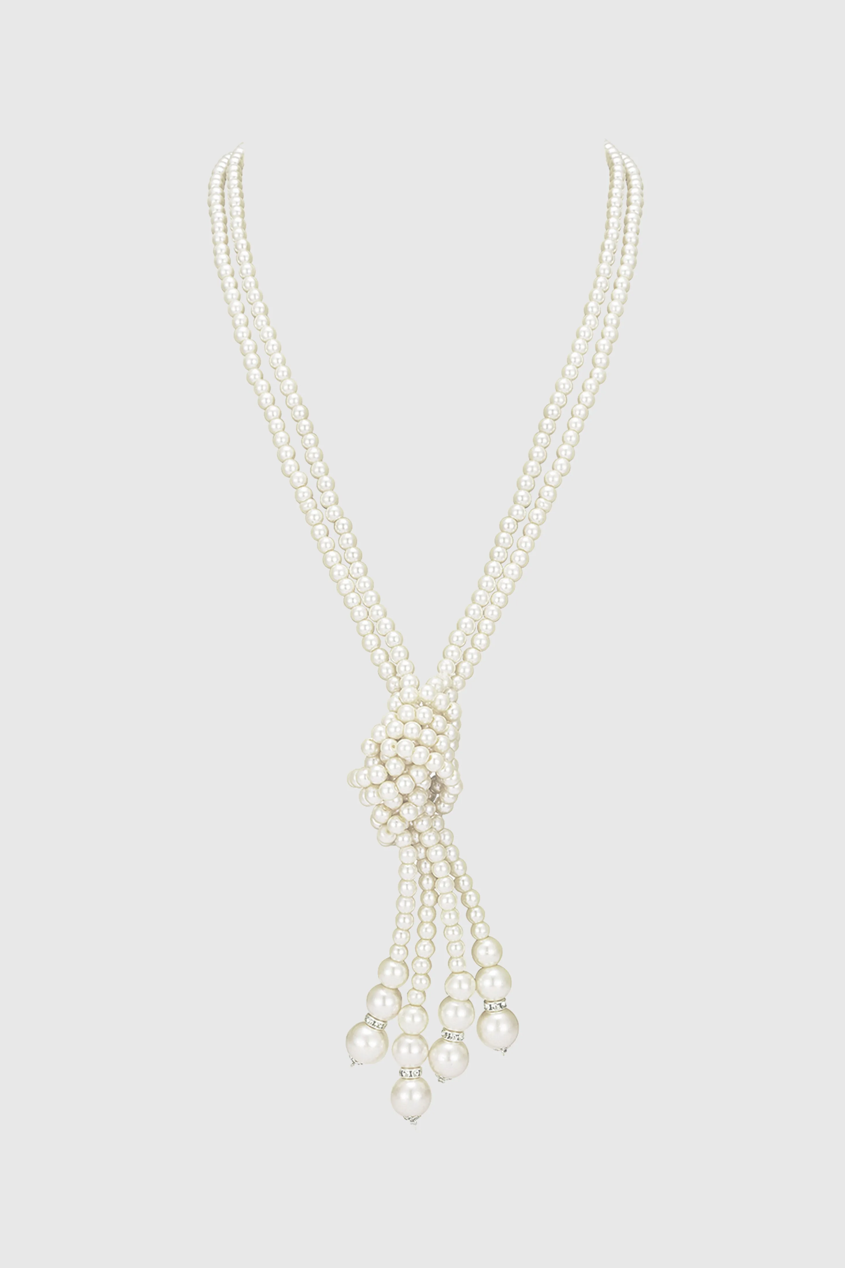 Remarkable Knotted Faux Pearl Necklace sold by BABEYOND