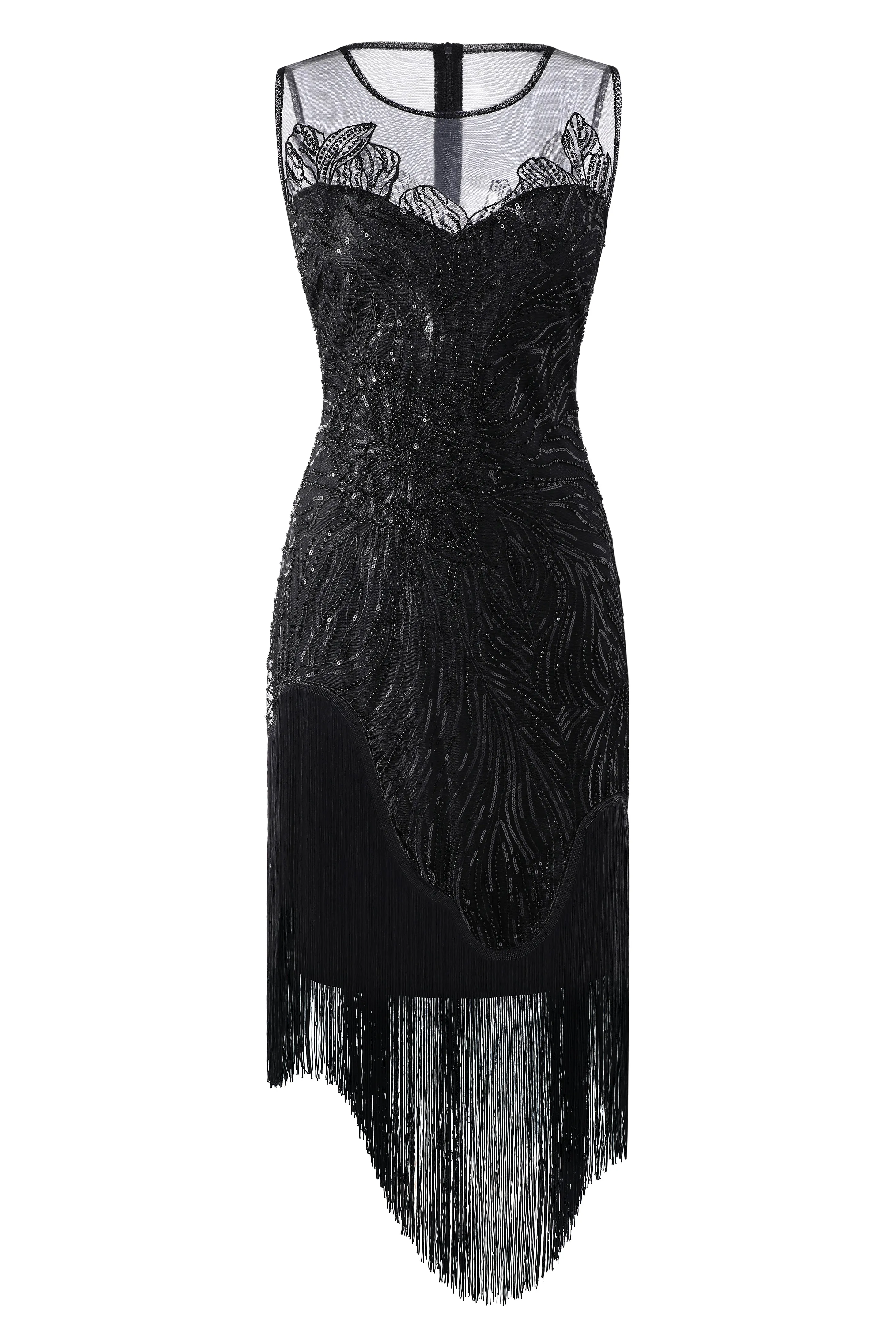 Princesse Tam Tam Floral Beading Flapper Dress sold by BABEYOND product image thumbnail 4