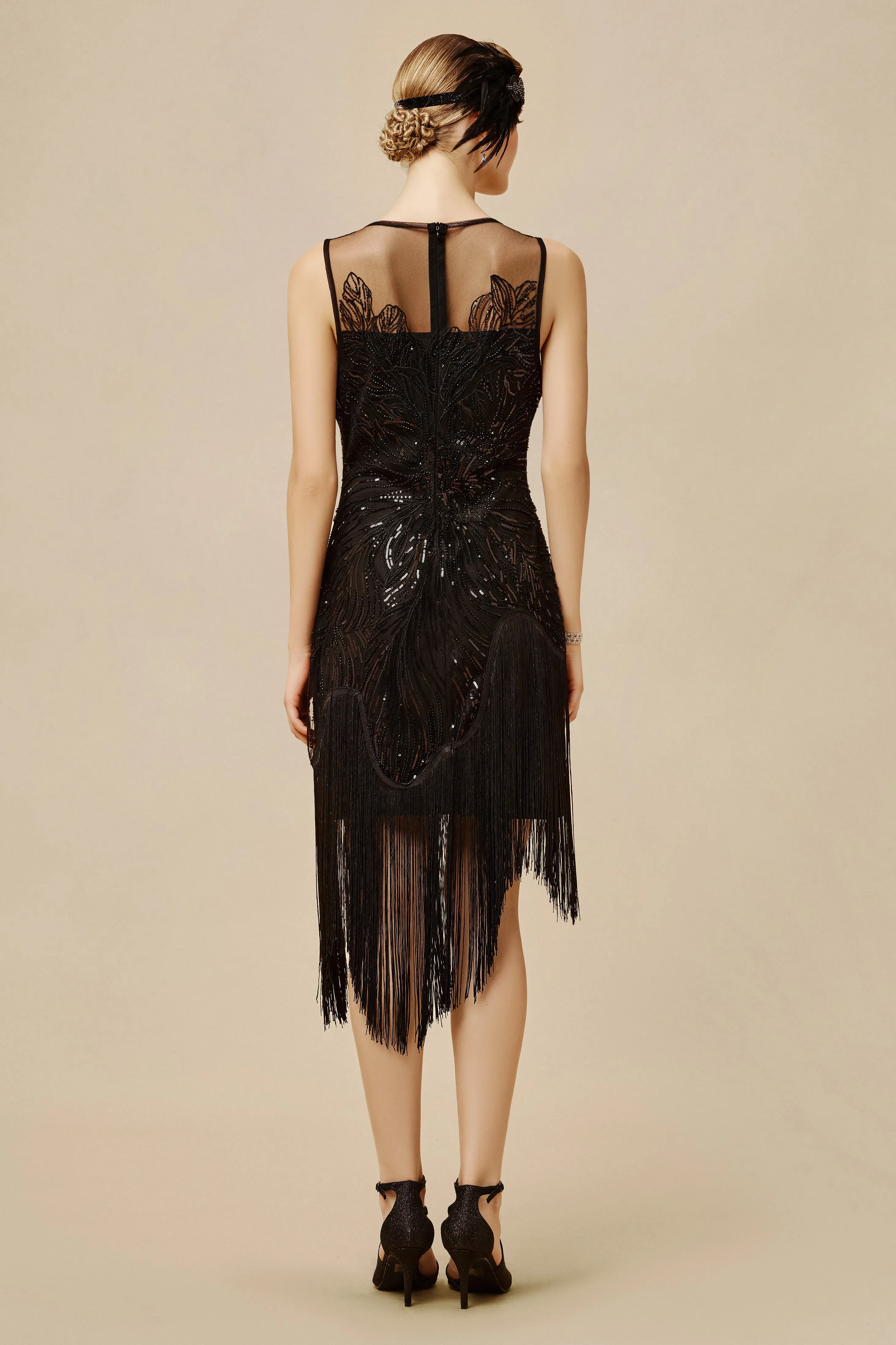 Princesse Tam Tam Floral Beading Flapper Dress sold by BABEYOND product image thumbnail 2