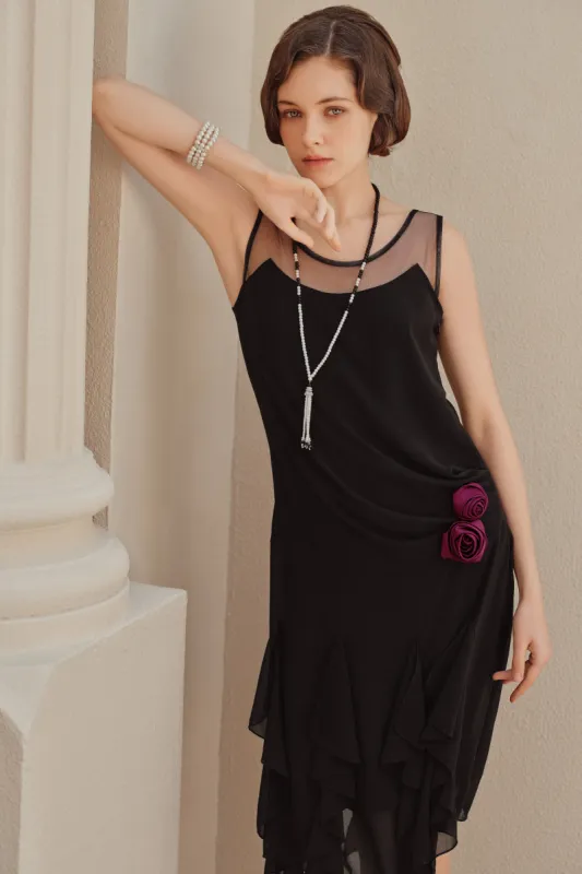 Charming Floral Ruffle Hem Day Dress sold by BABEYOND