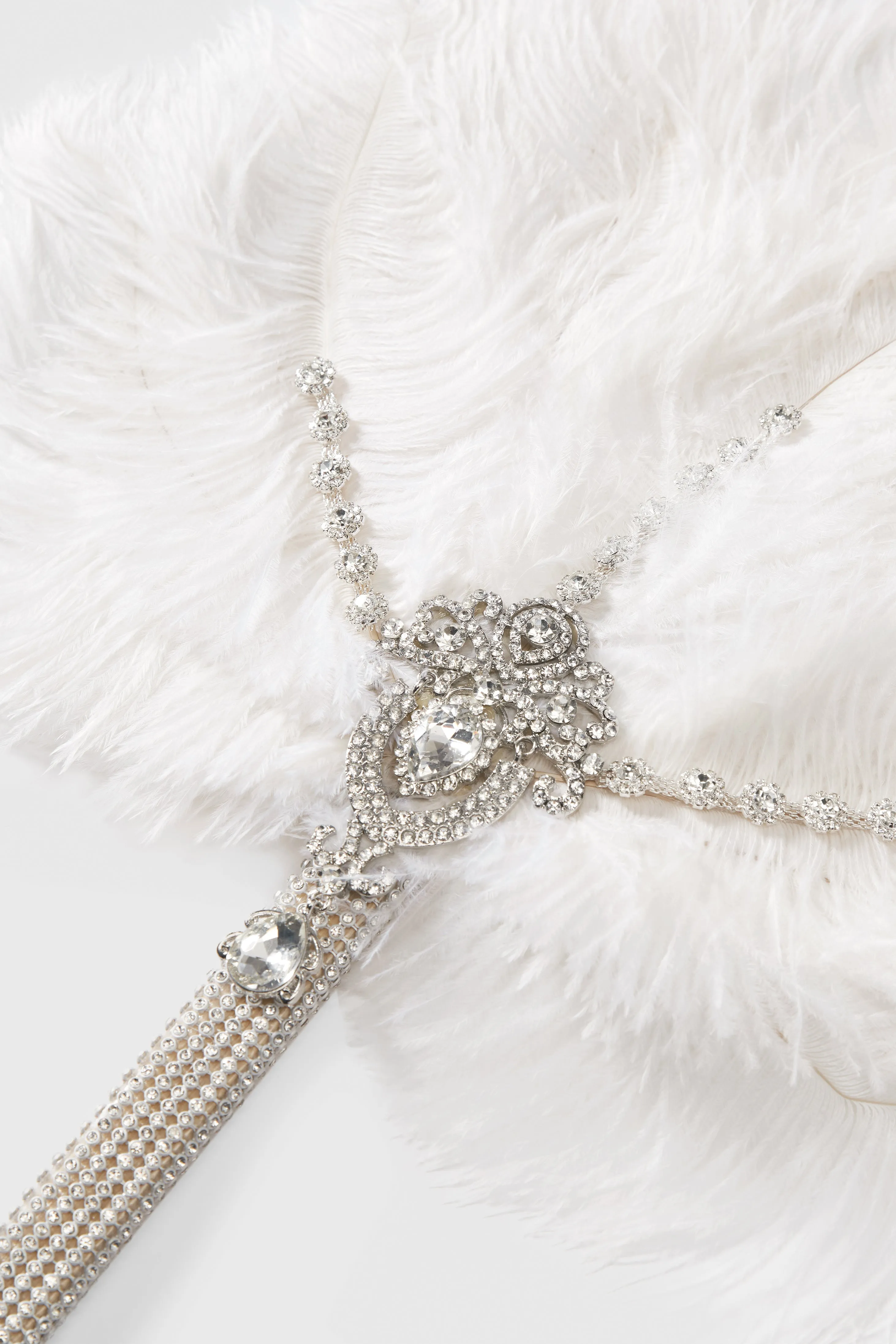 1920s Vintage Feather Bouquet Fan sold by BABEYOND product image thumbnail 2