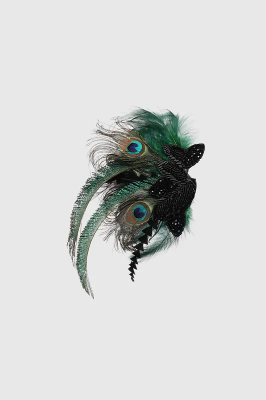 Vintage Beaded Peacock Headpiece sold by BABEYOND