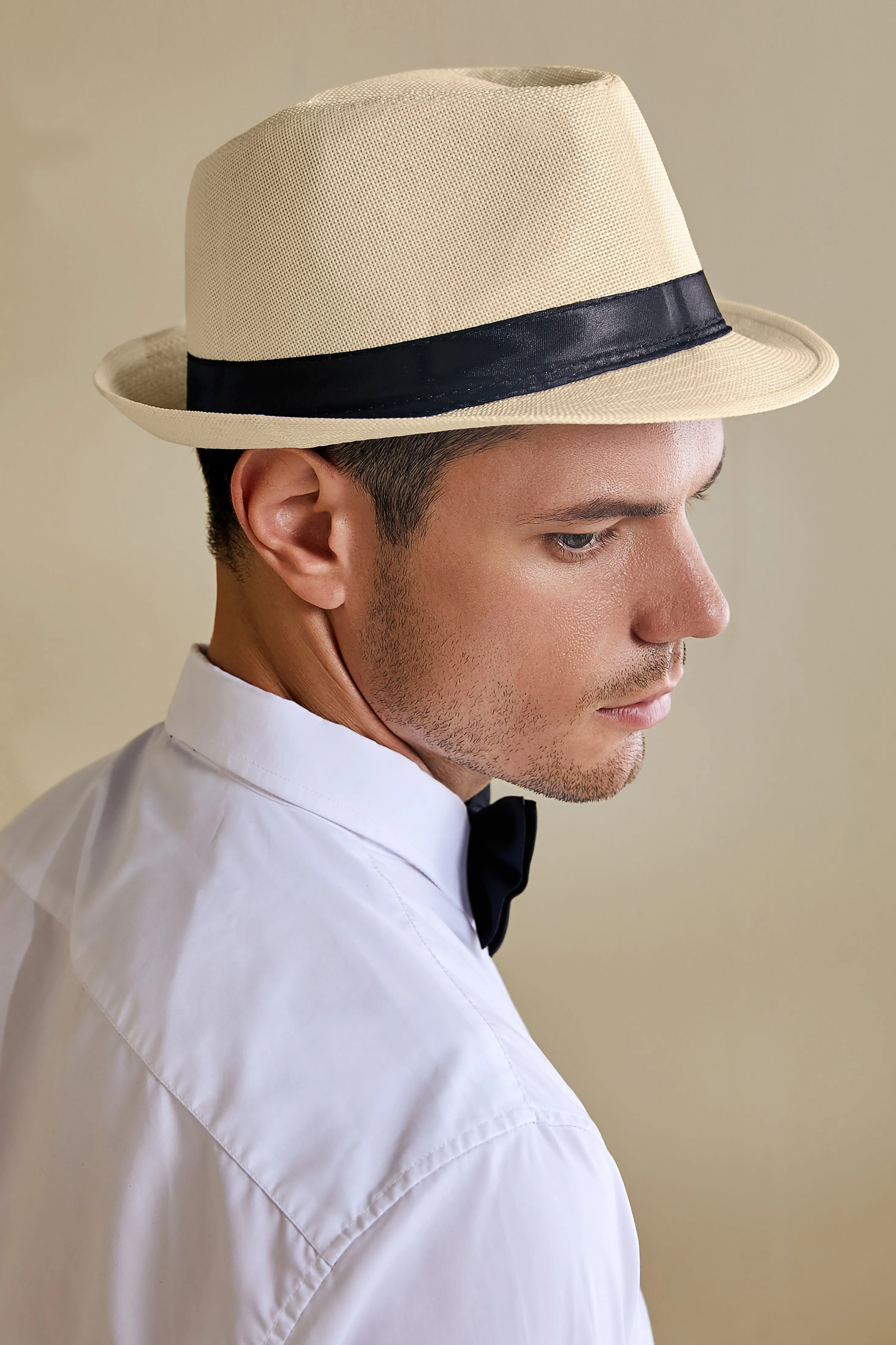 Gatsby Mens Panama Fedora Hat sold by BABEYOND product image thumbnail 5
