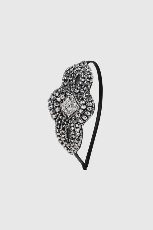 Embellished Rhinestone Beaded Headband sold by BABEYOND