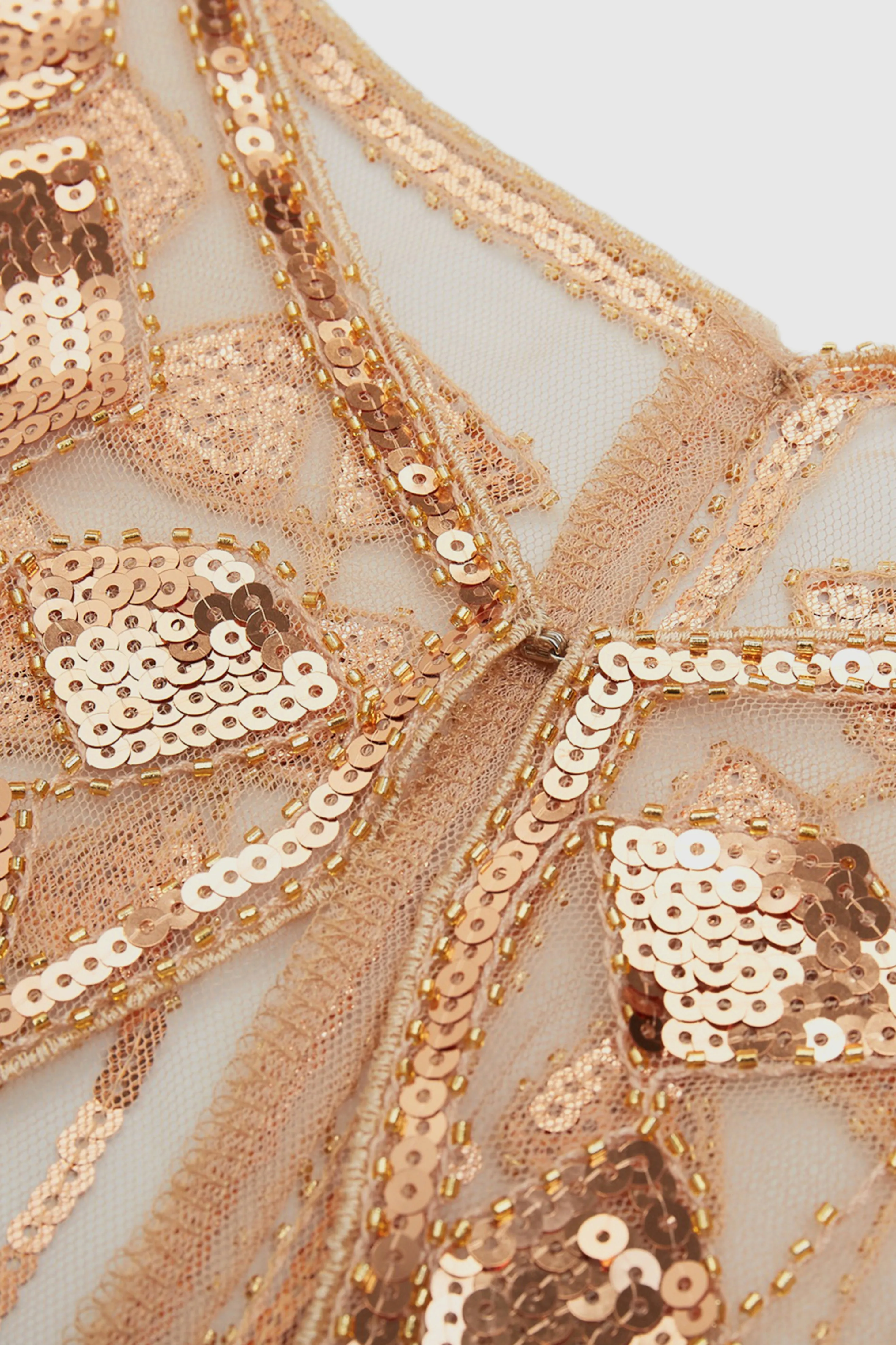 Classy Geometric Sequin Sheer Shawl sold by BABEYOND product image thumbnail 2