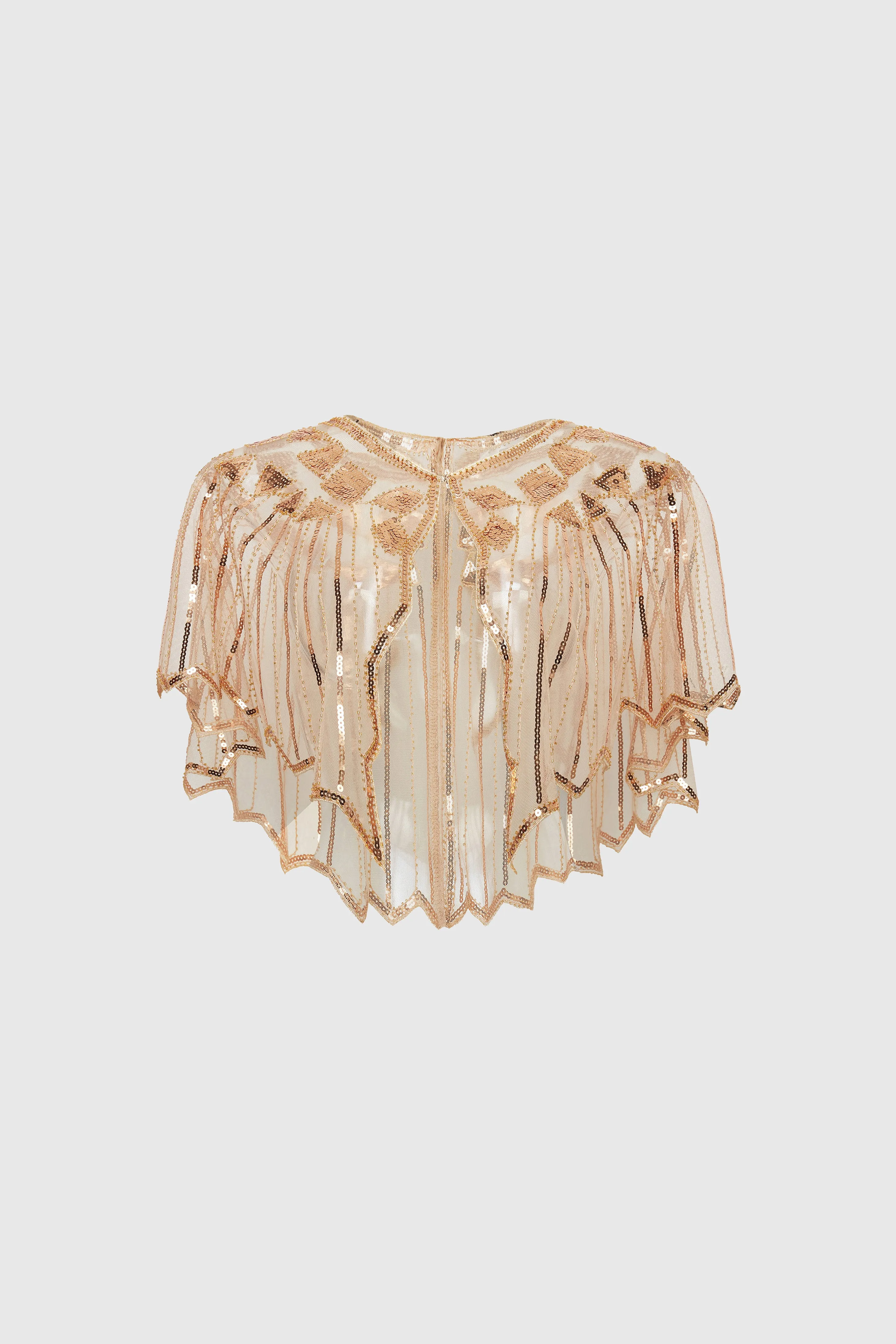 Classy Geometric Sequin Sheer Shawl sold by BABEYOND