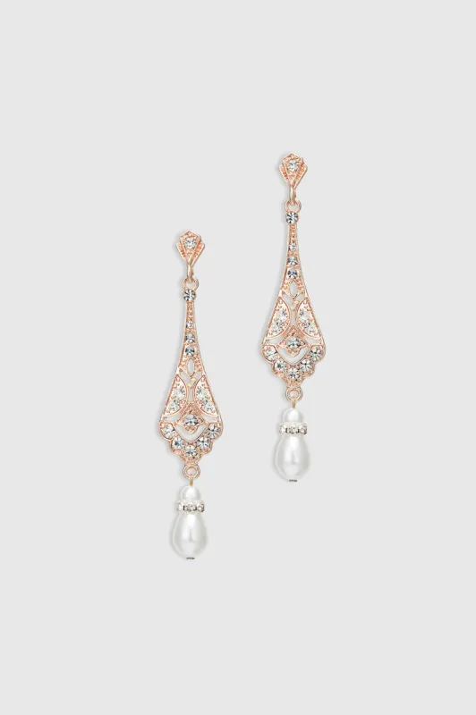 Stunning Vintage Crystal Studded Earrings sold by BABEYOND