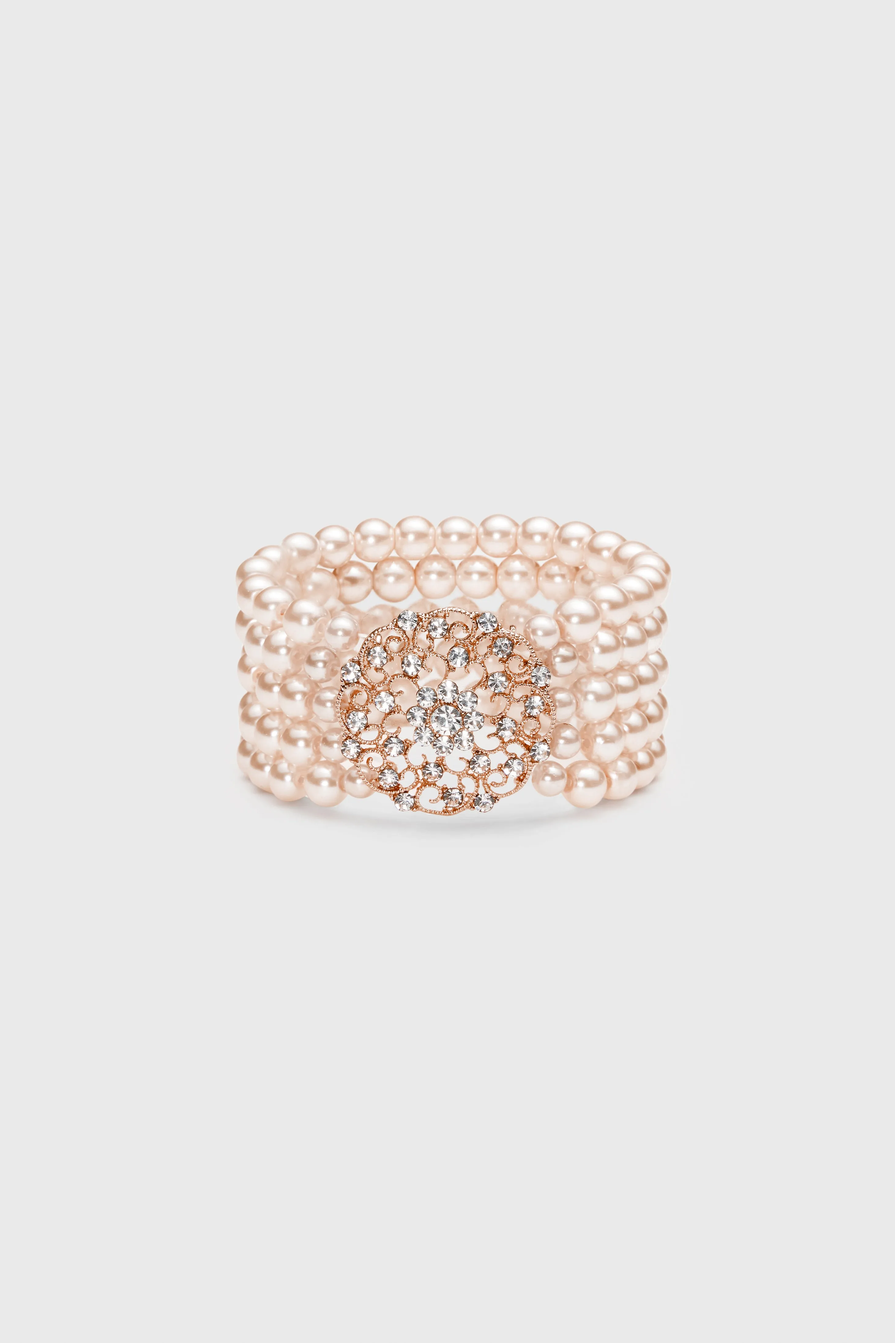 Classic Multi Strand Pearl Bracelet sold by BABEYOND