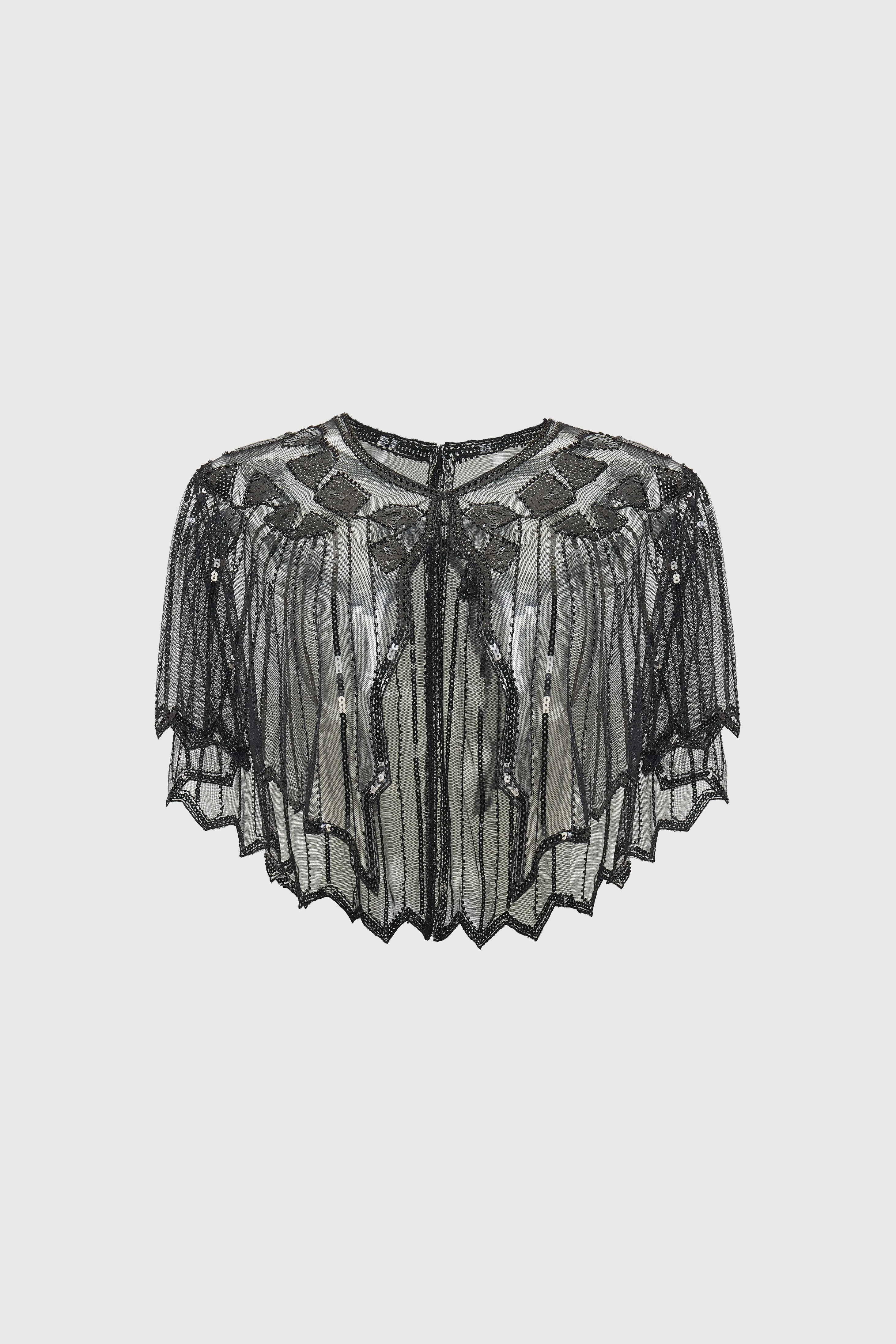 1920s Sequin Gatsby Evening Shawl sold by BABEYOND