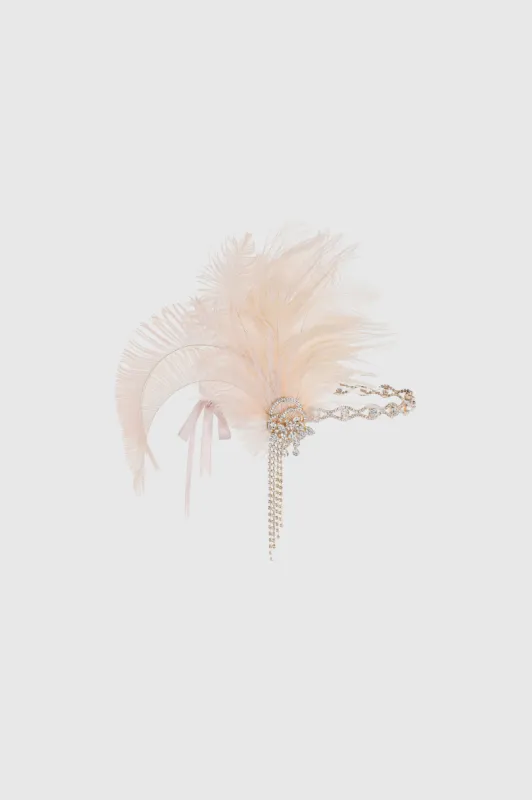 Rhinestone Chain Flapper Headband sold by BABEYOND