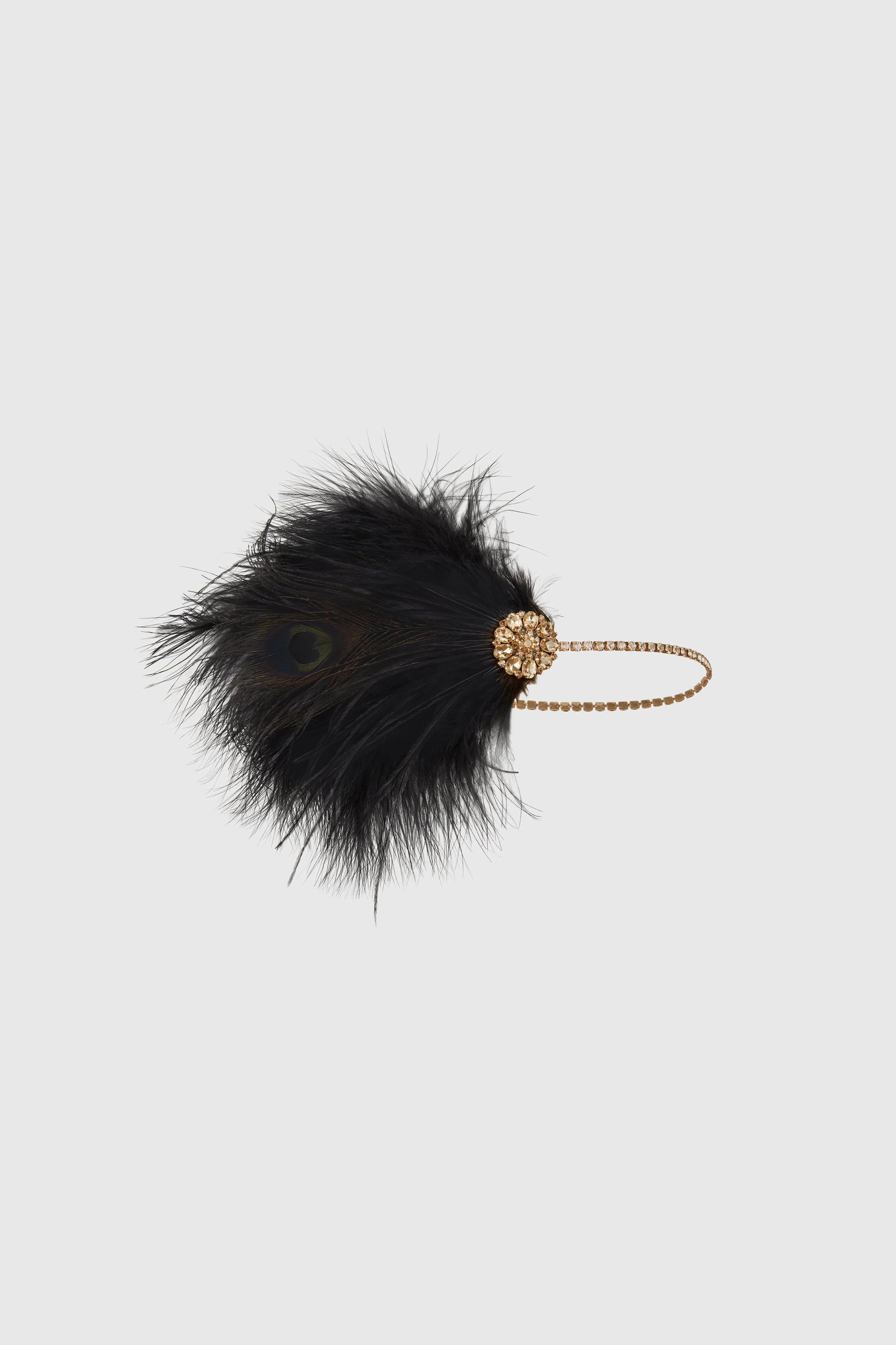 Classic Puffy Ostrich Feather Headband sold by BABEYOND