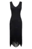 1920s Embroidery Retro Midi Flapper Dress sold by BABEYOND