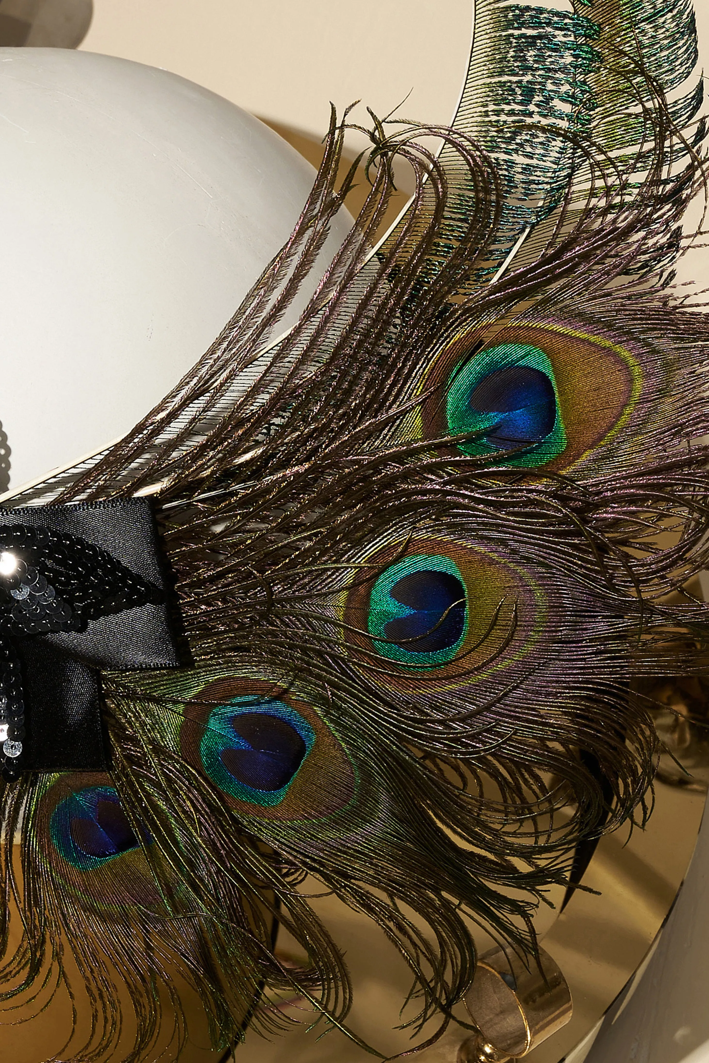 Beaded Sequin Peacock Headband sold by BABEYOND product image thumbnail 4