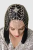 Rhinestone Chain Cage Headpiece sold by BABEYOND