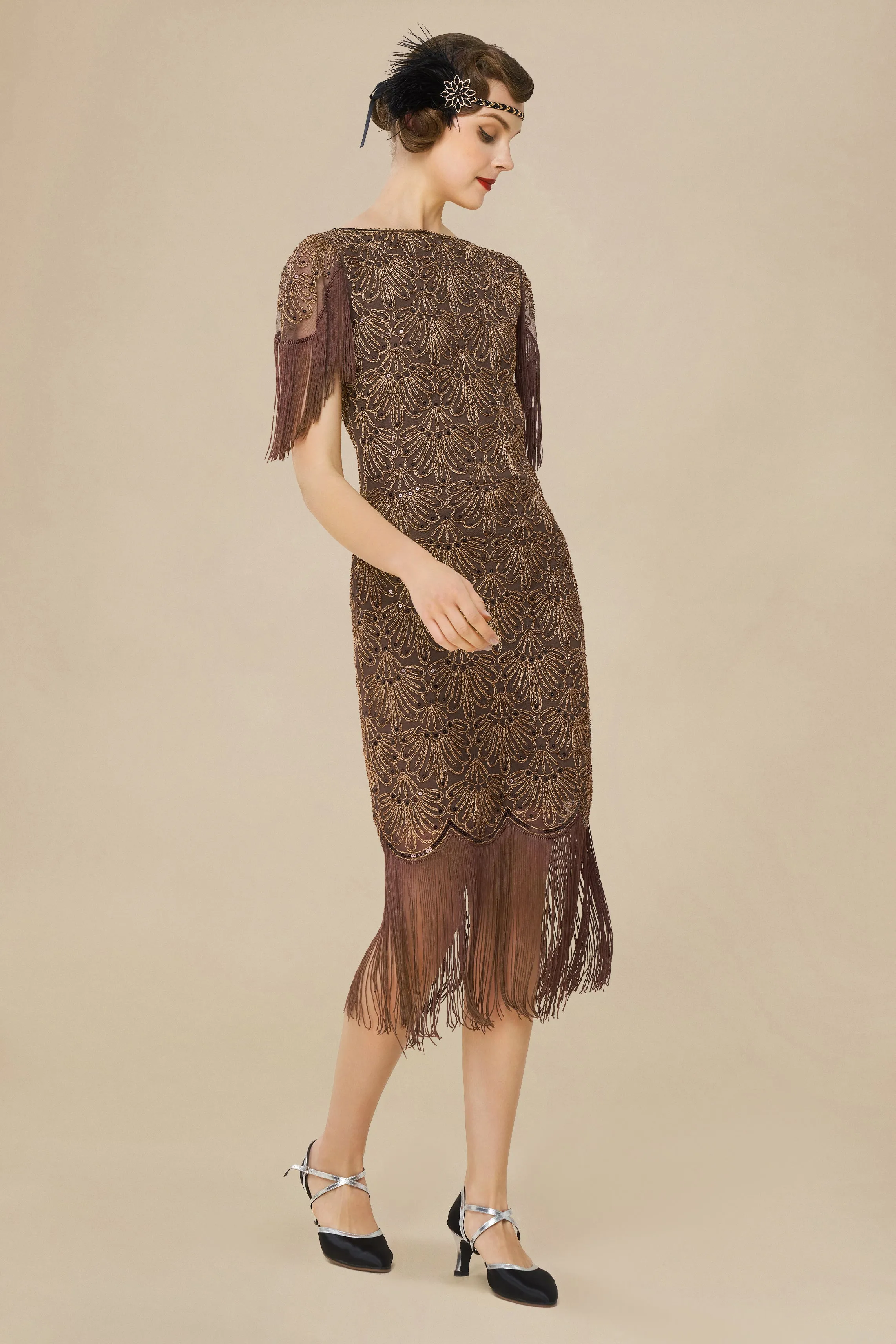 Embroidered Tassel Vintage Dress sold by BABEYOND product image thumbnail 3