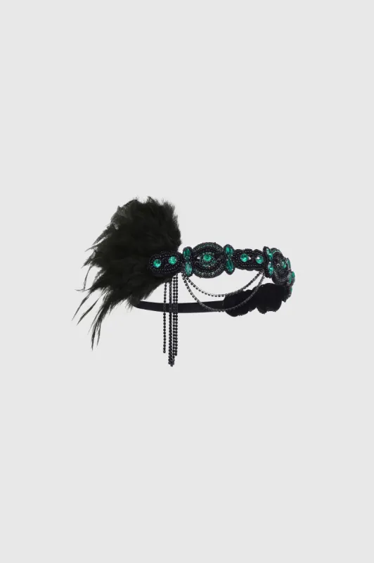 Assorted Gems Feather Headband sold by BABEYOND
